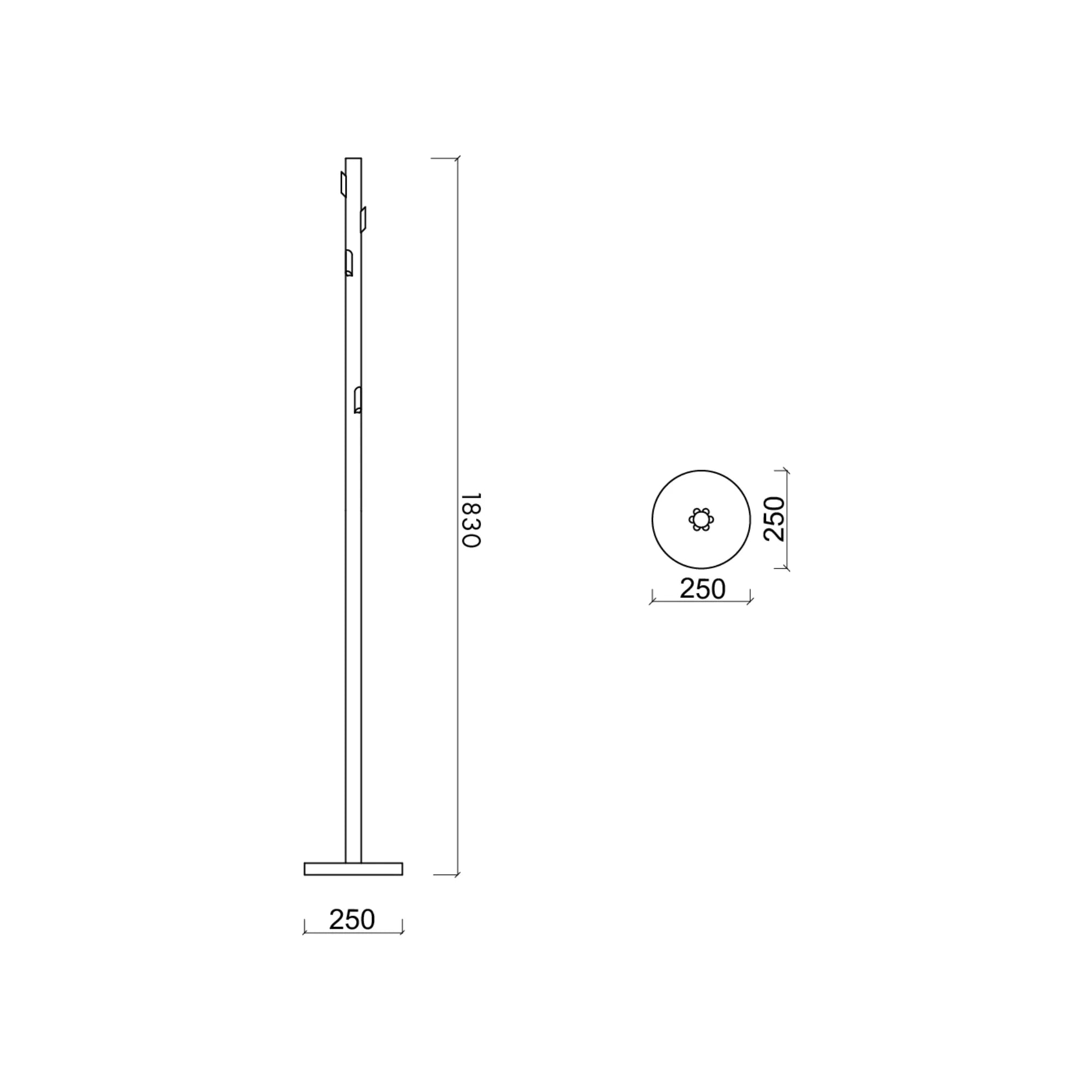 Yuko Coat Rack featuring a minimalist design and high-quality materials, ideal for entryways and mudrooms