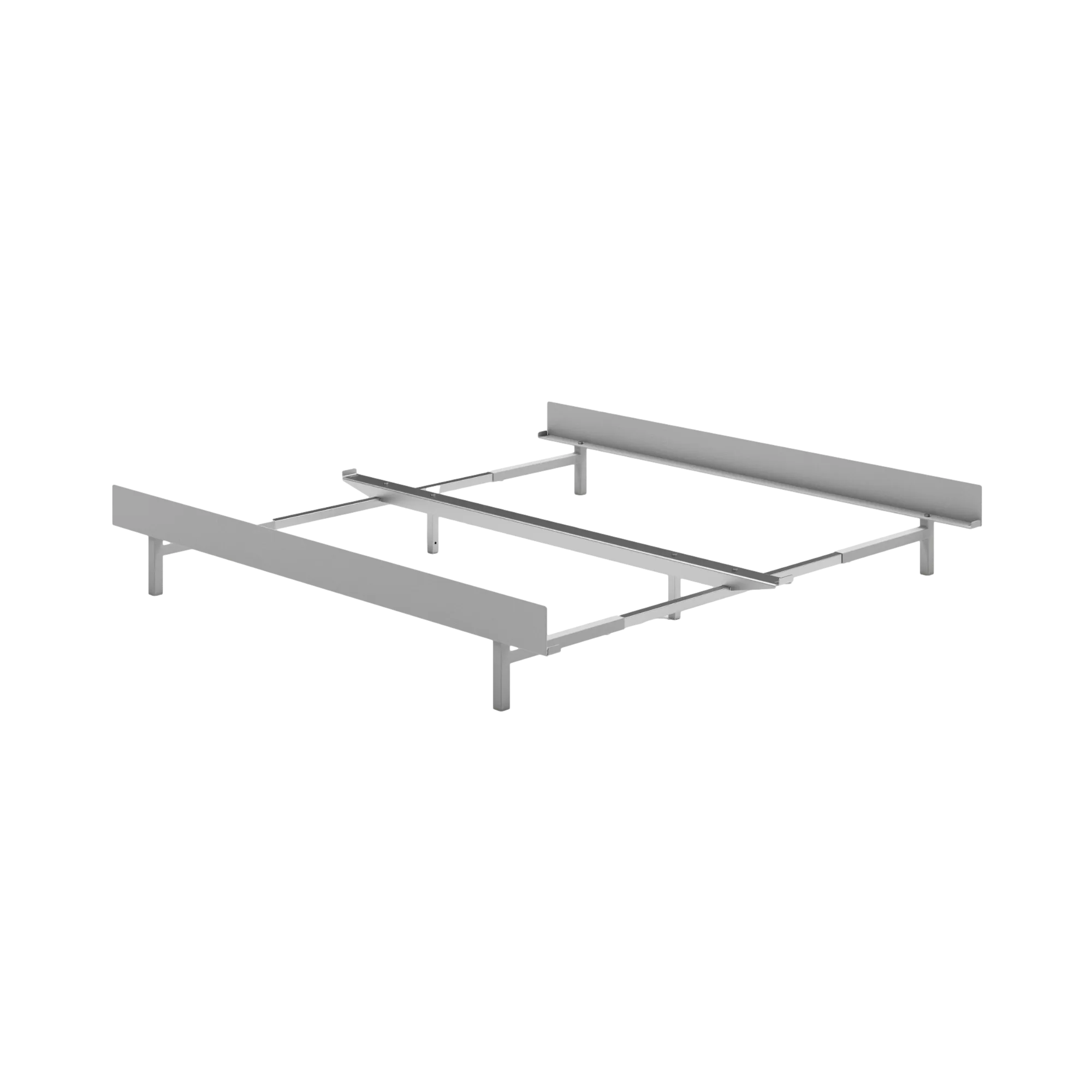 Contemporary Stainless Steel Bed with minimalist aesthetic and durable materials