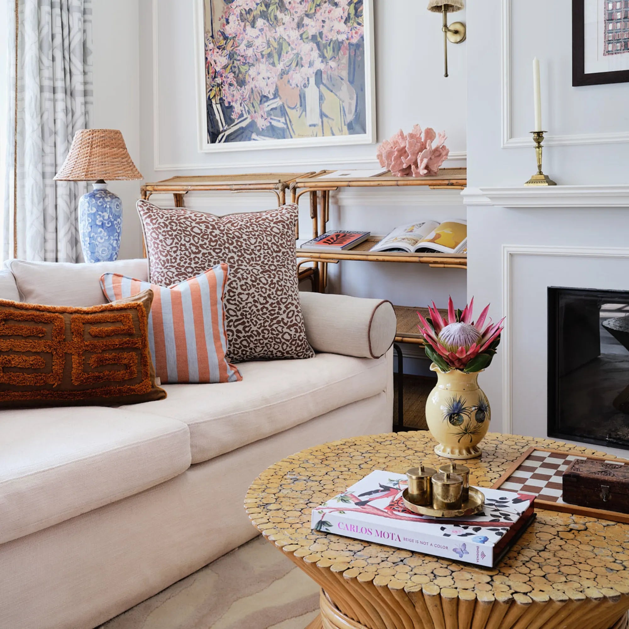 Sofia Bolster Pillow, the perfect accessory for creating a cozy and inviting atmosphere in your living space