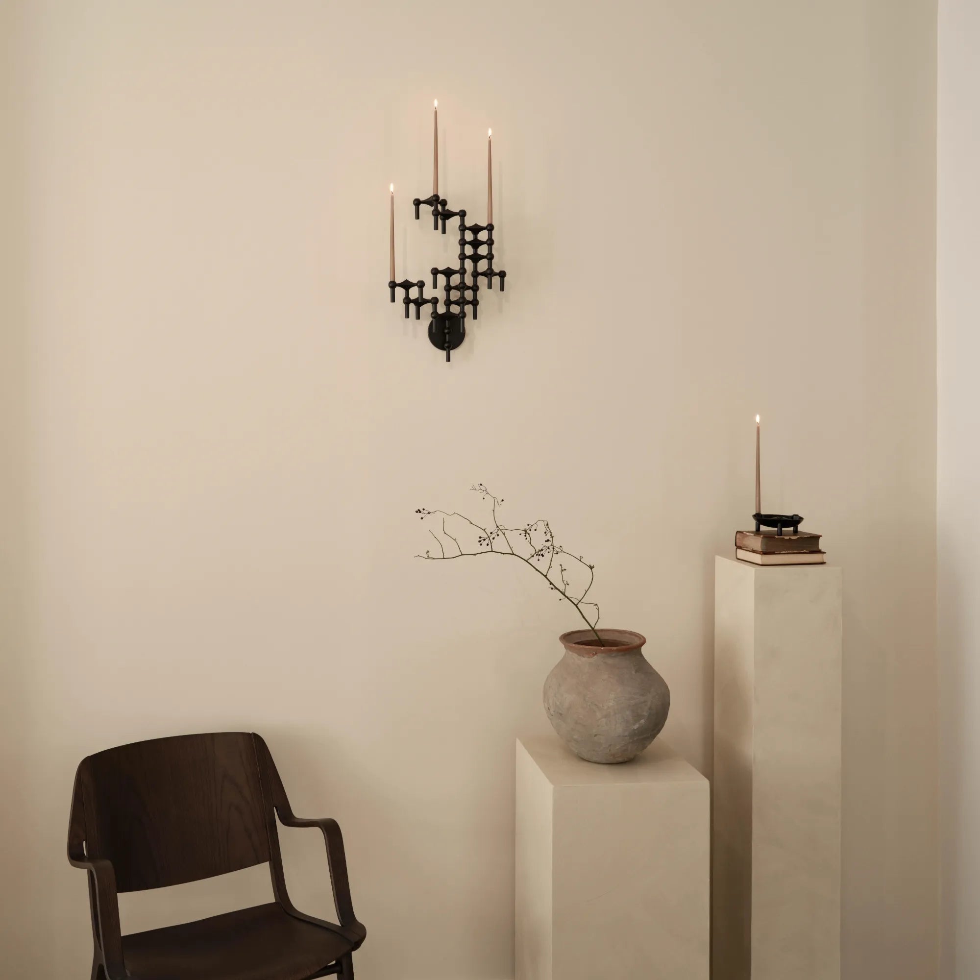 Wall Hanger Candle Holder - Black - Configuration 3 - THAT COOL LIVING