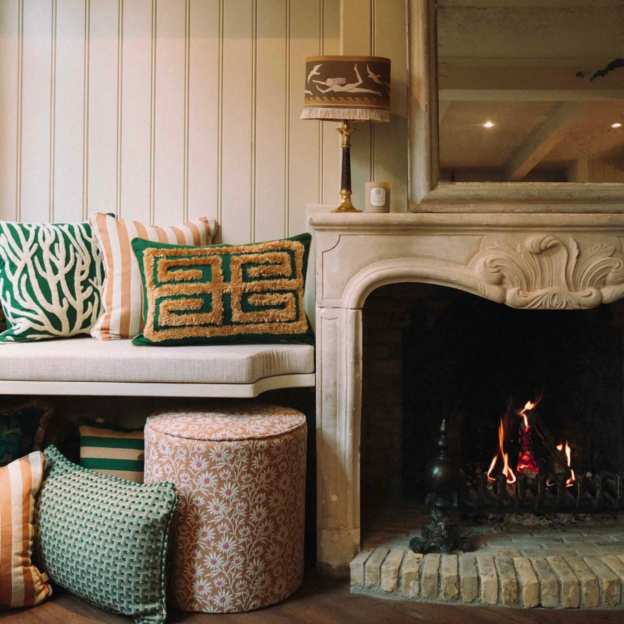 Mako Pouf set in various sizes and neutral tones, a stylish addition to any home decor
