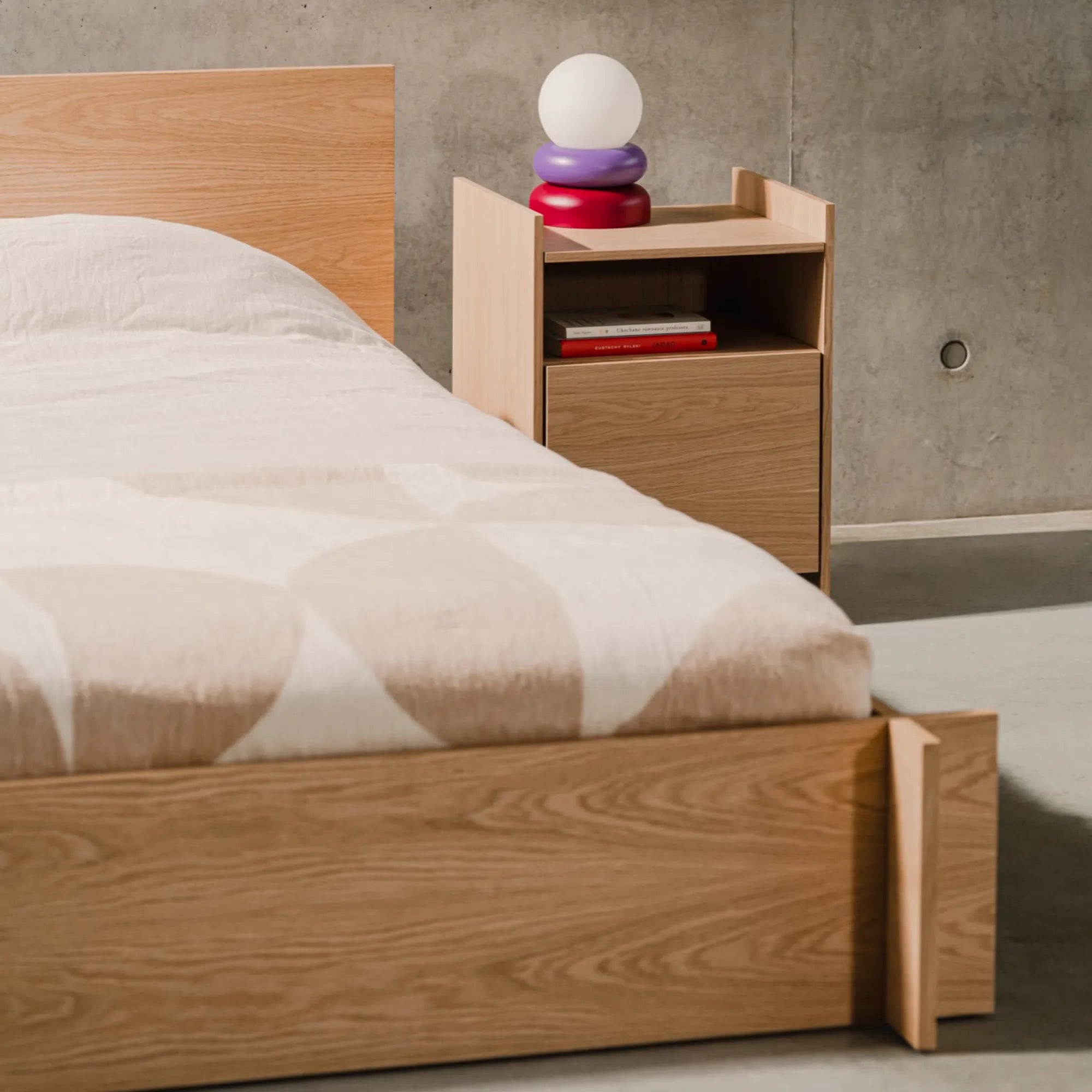 Spacious under-bed storage drawers in Valt Bed for organization