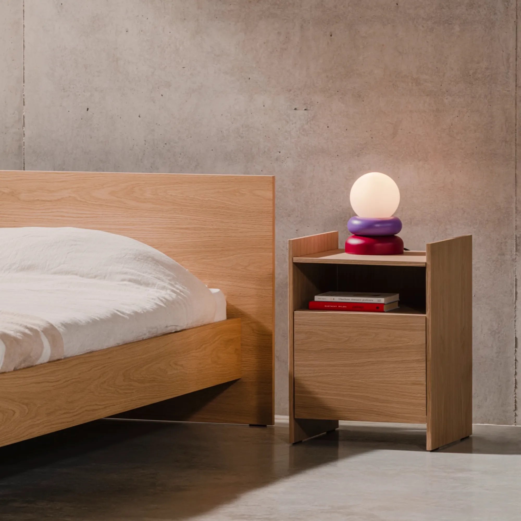 Side view of Valt Bed showing its durable and stylish construction