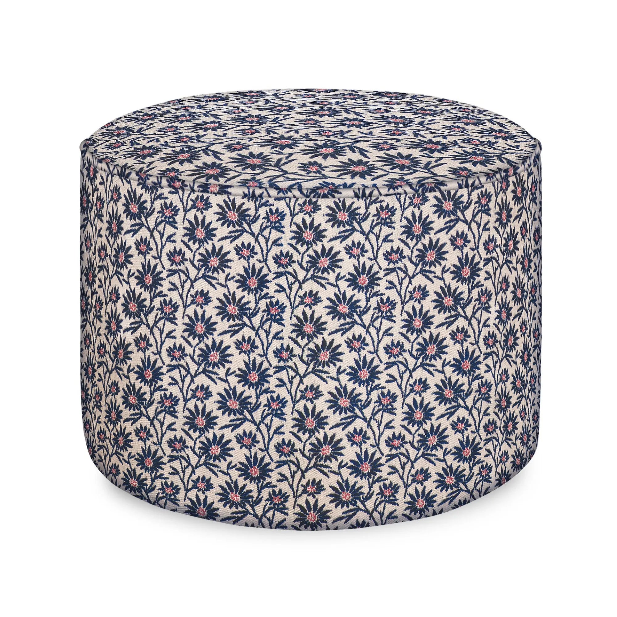 Cozy Mako Pouf in cream, perfect for relaxation and comfort