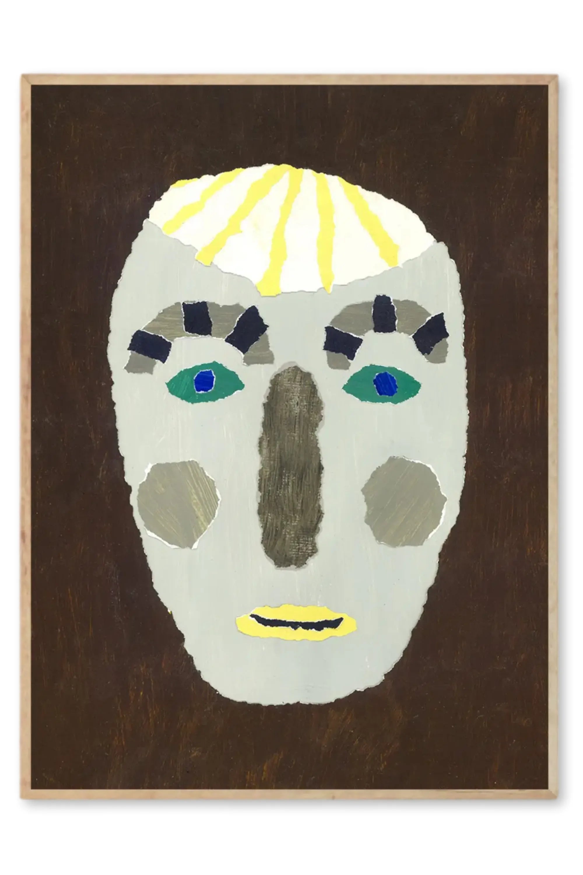 Yellow Hair Portrait - Art Print