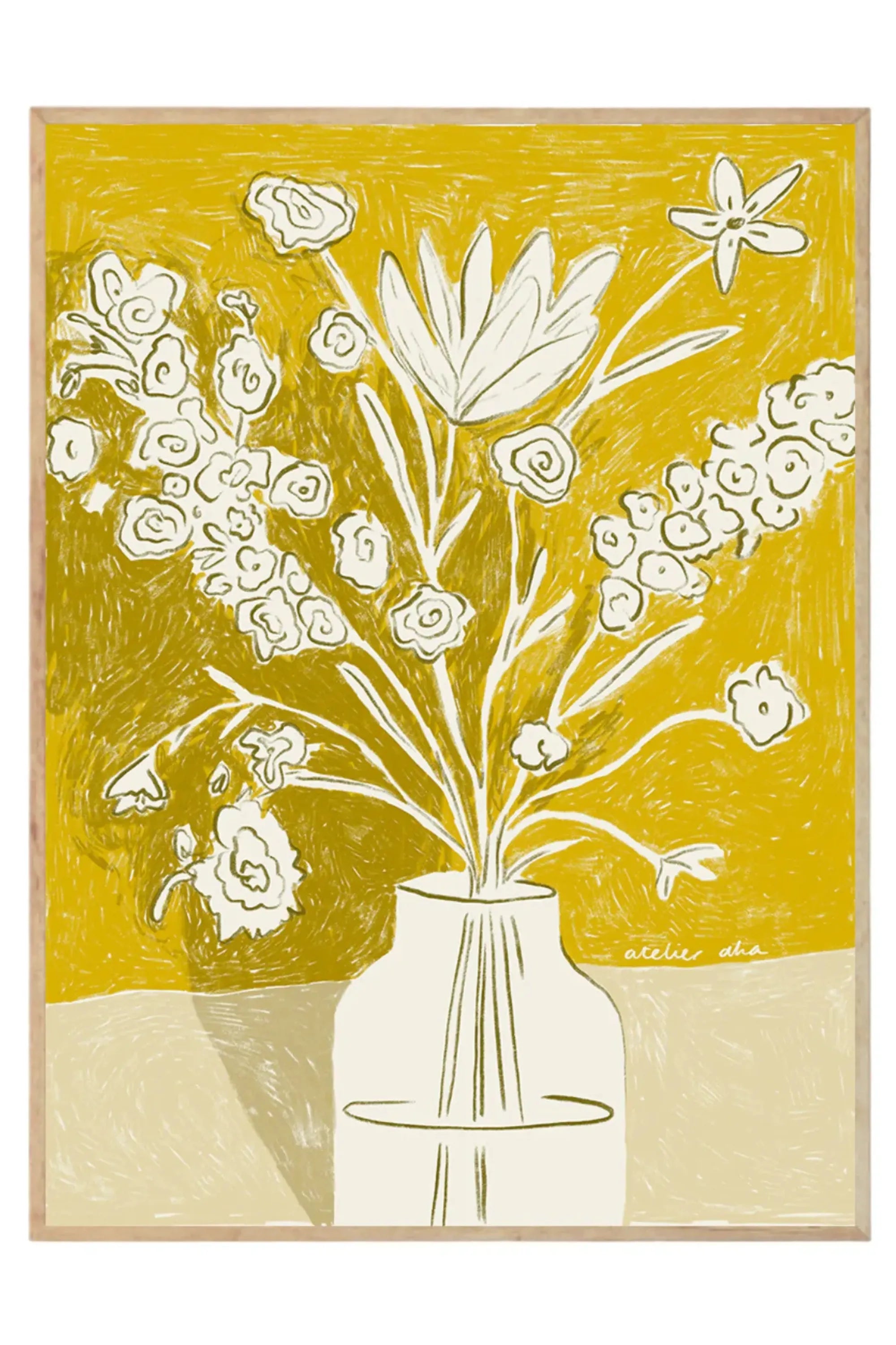 A Yellow Bouquet - Art Print