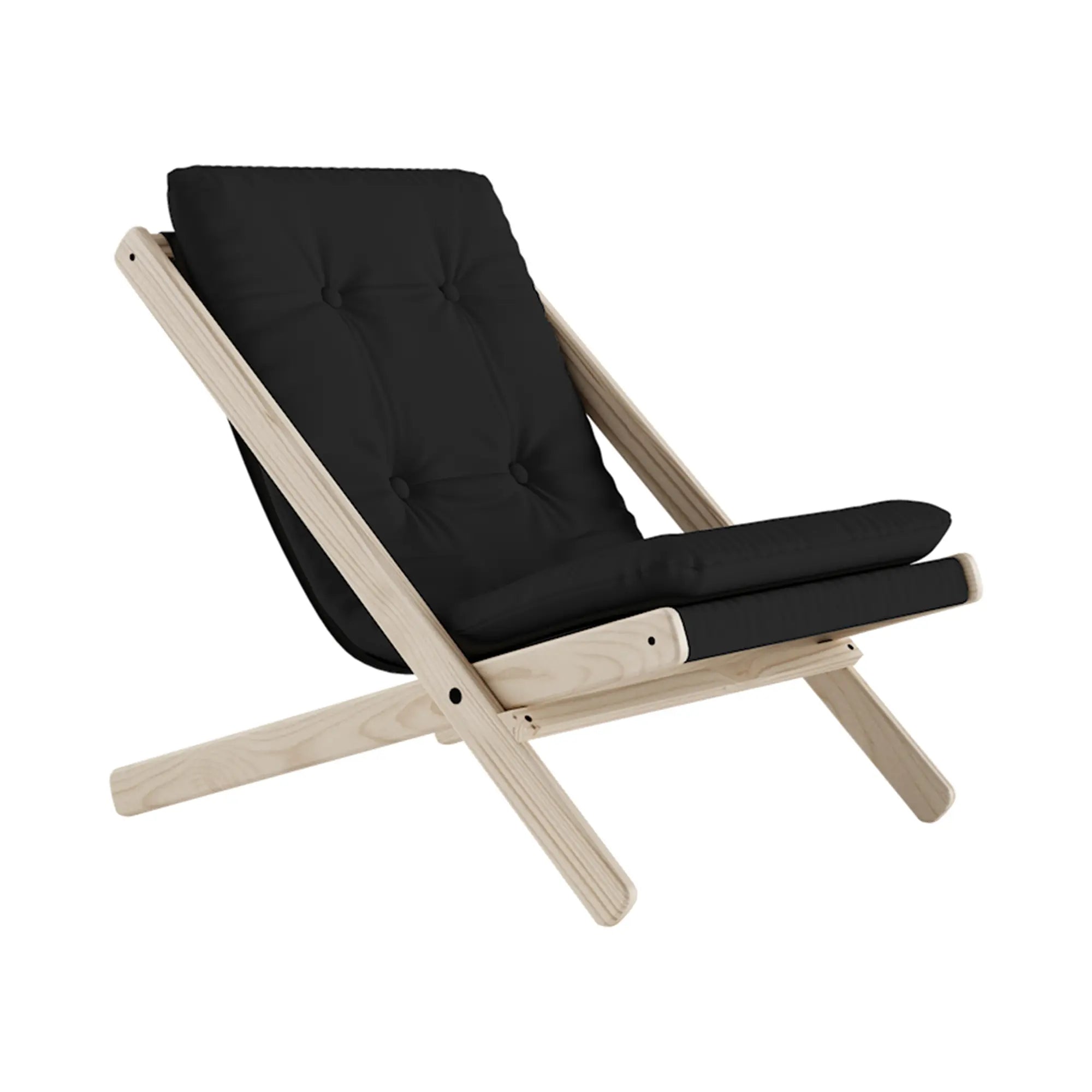 Modern and stylish Boogie Futon Chair with comfortable cushioned seating and sleek metal frame for contemporary living spaces