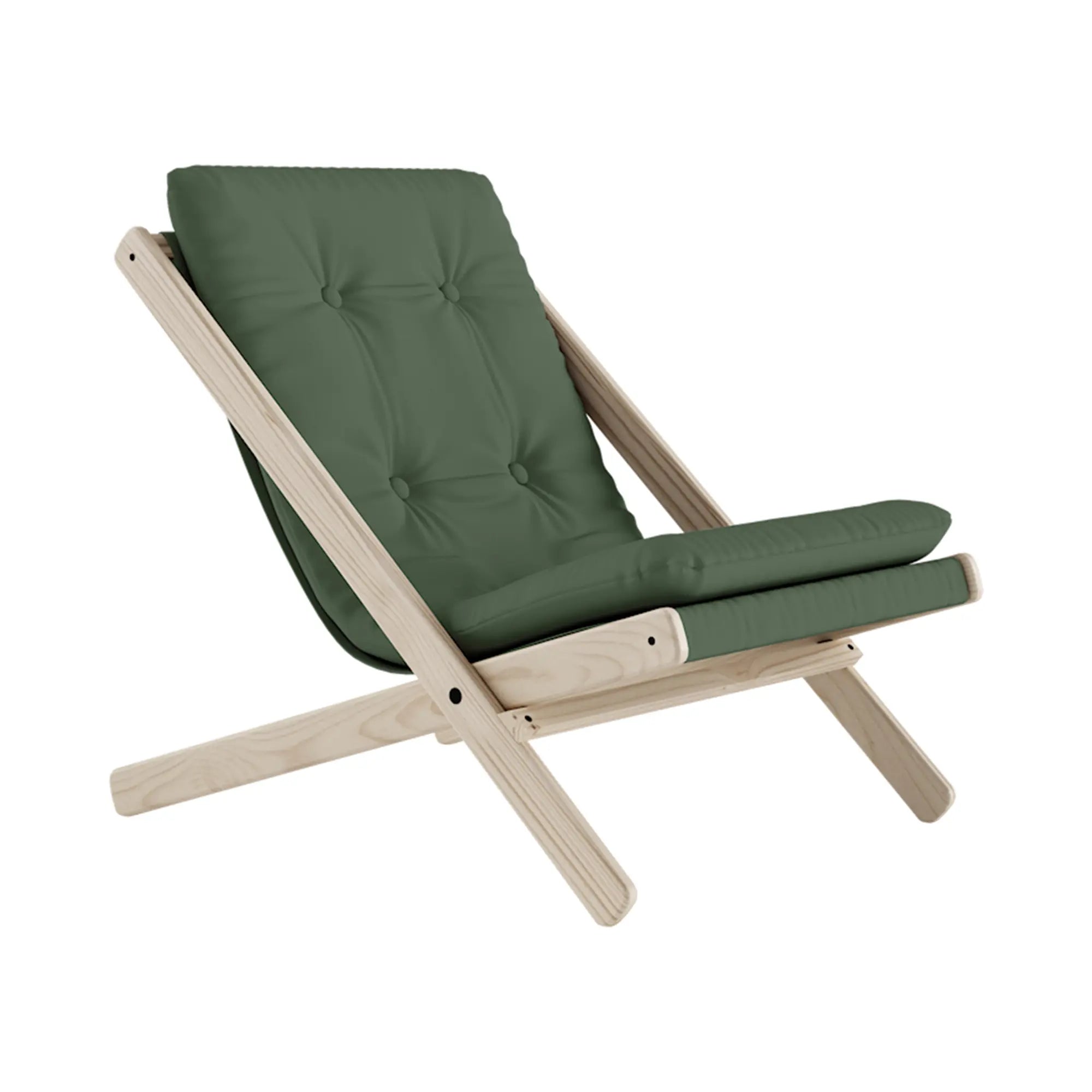 Contemporary Boogie Futon Chair with sleek design and comfortable cushioning in a modern living room setting