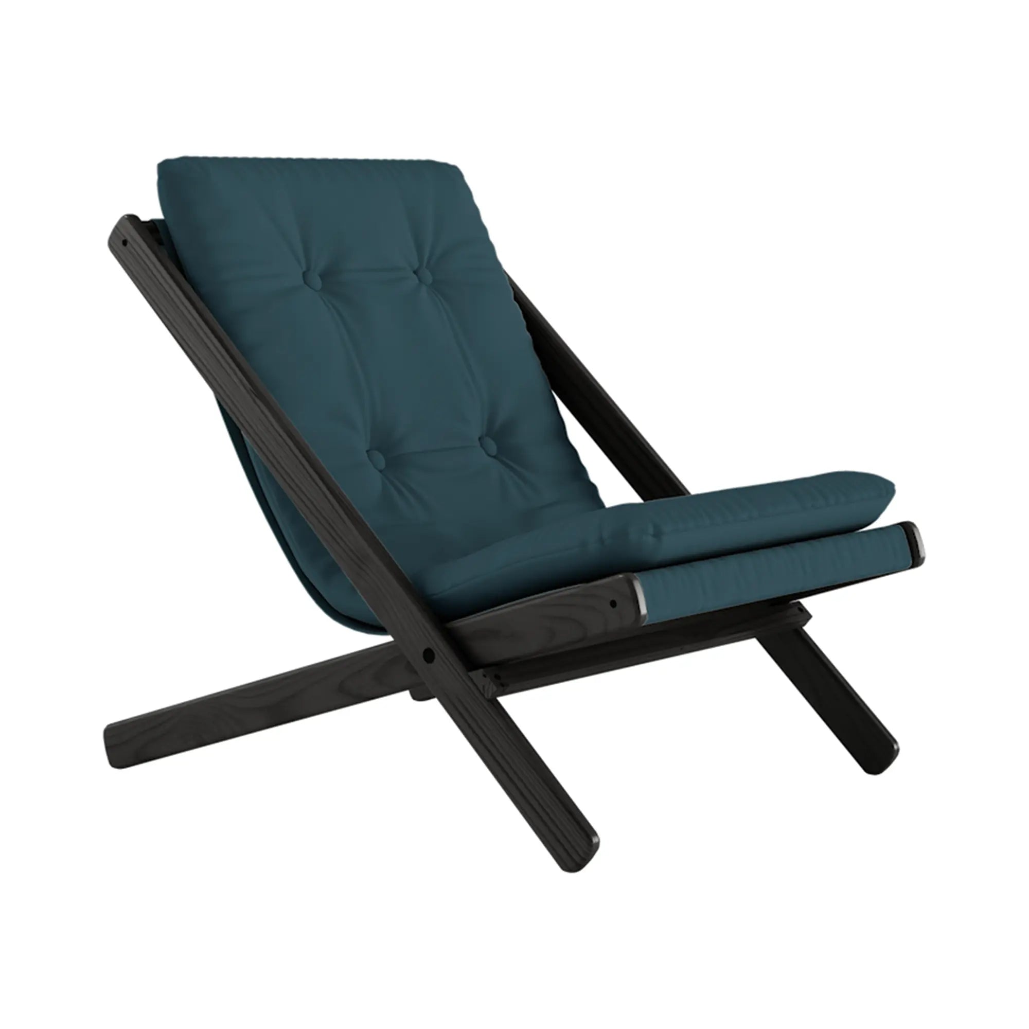 Modern and sleek Boogie Futon Chair with comfortable cushioned seat and elegant wooden legs, perfect for contemporary home or office decor