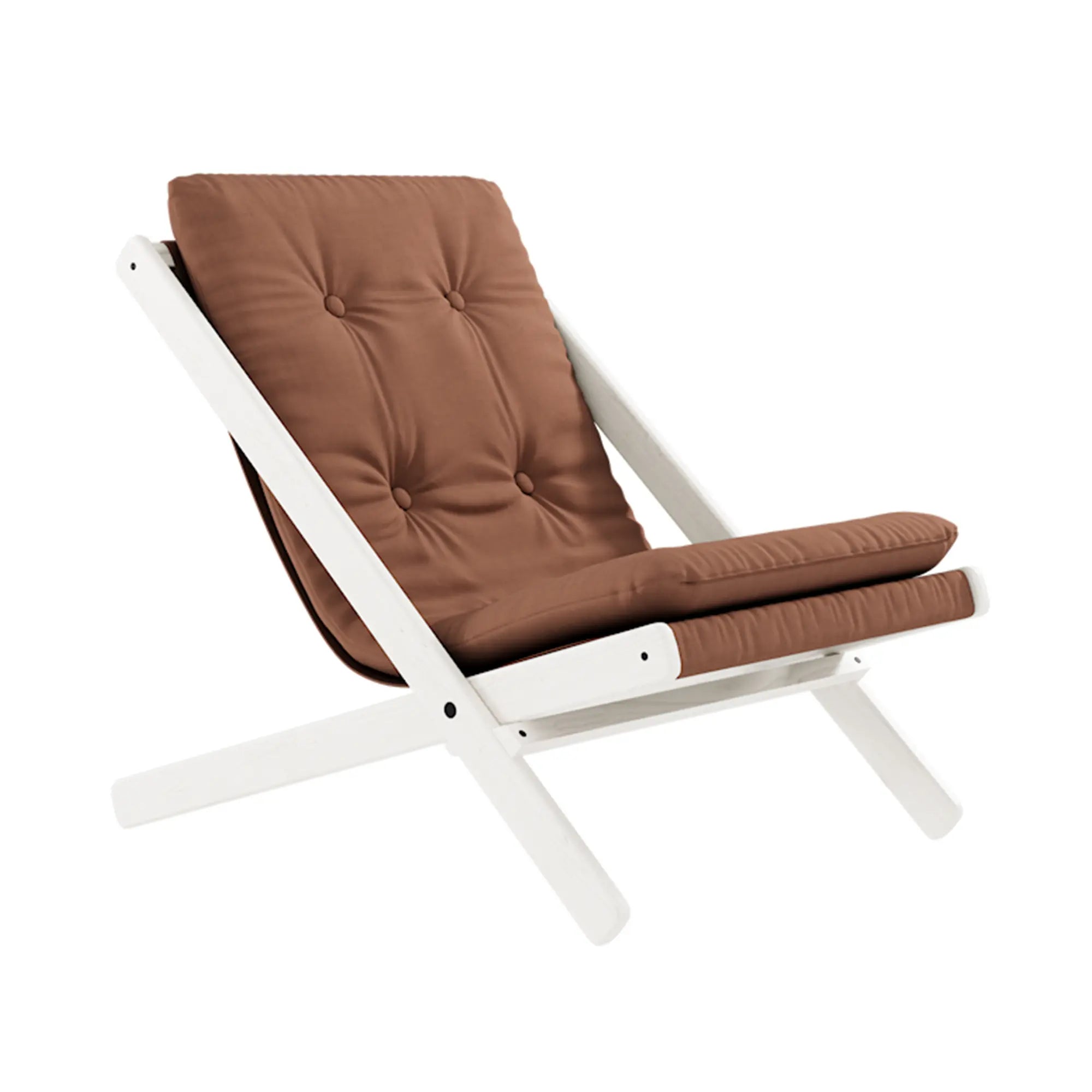 Modern and stylish Boogie Futon Chair in light gray, perfect for contemporary living spaces and comfortable lounging