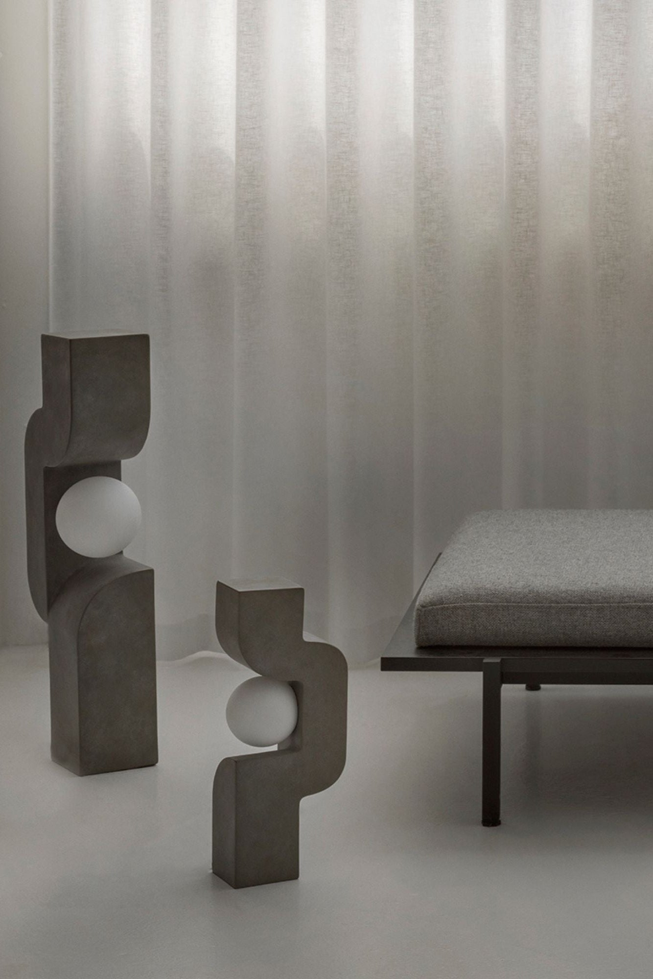 Sitting Man, Big Floor Lamp - THAT COOL LIVING