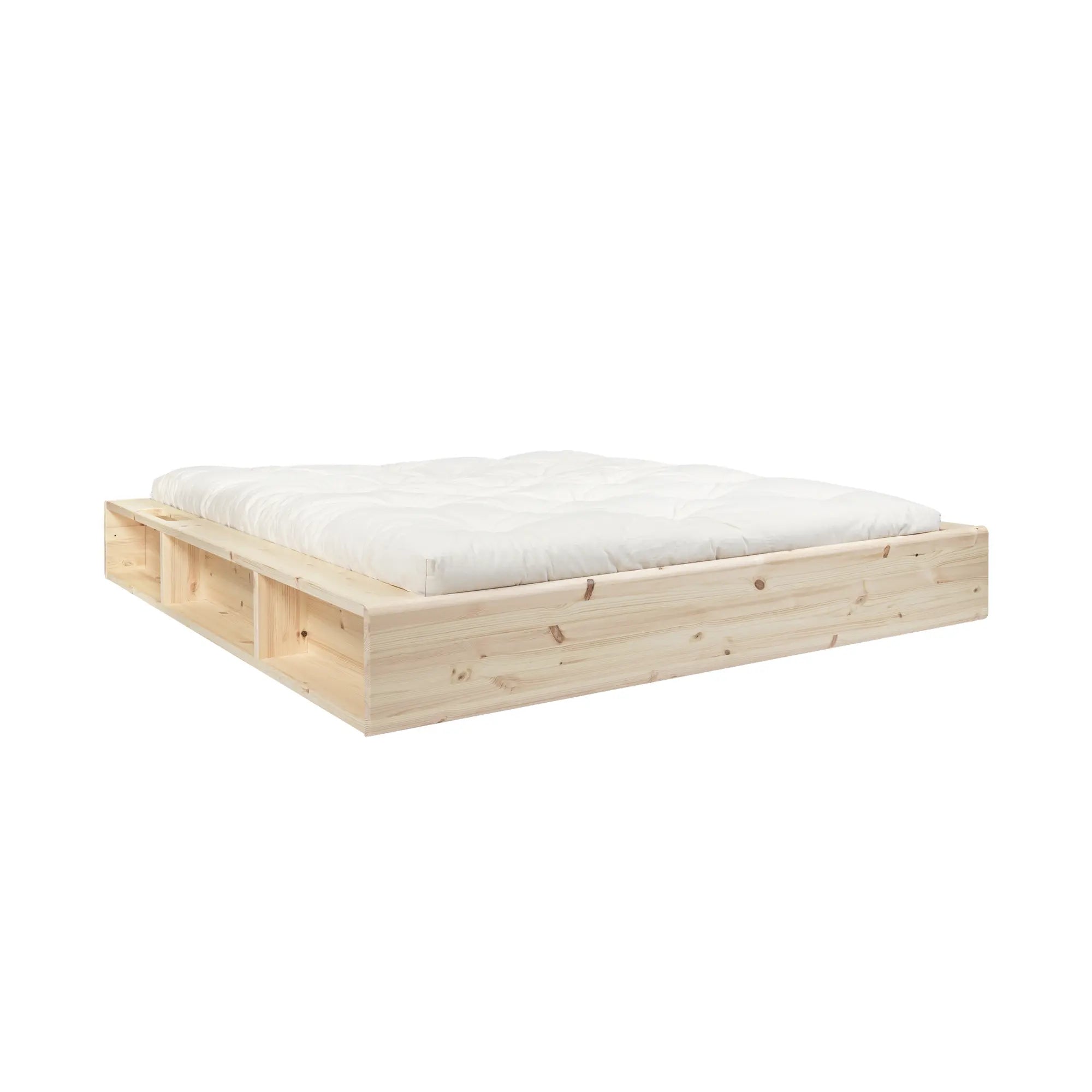 Ziggy Bed - Raw: Minimalistic Bed Frame with Storage - Karup Design - That Cool Living - Japanese Bed
