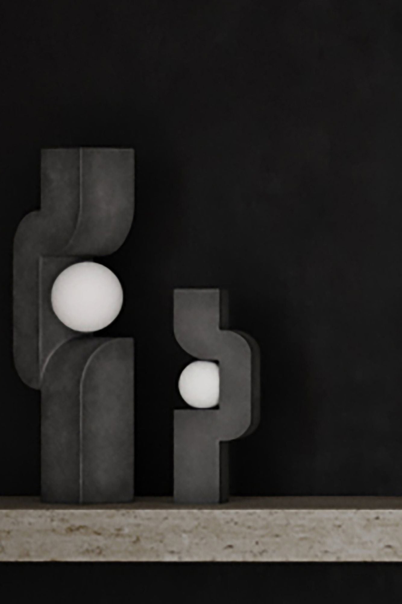 Sitting Man, Big Floor Lamp - THAT COOL LIVING