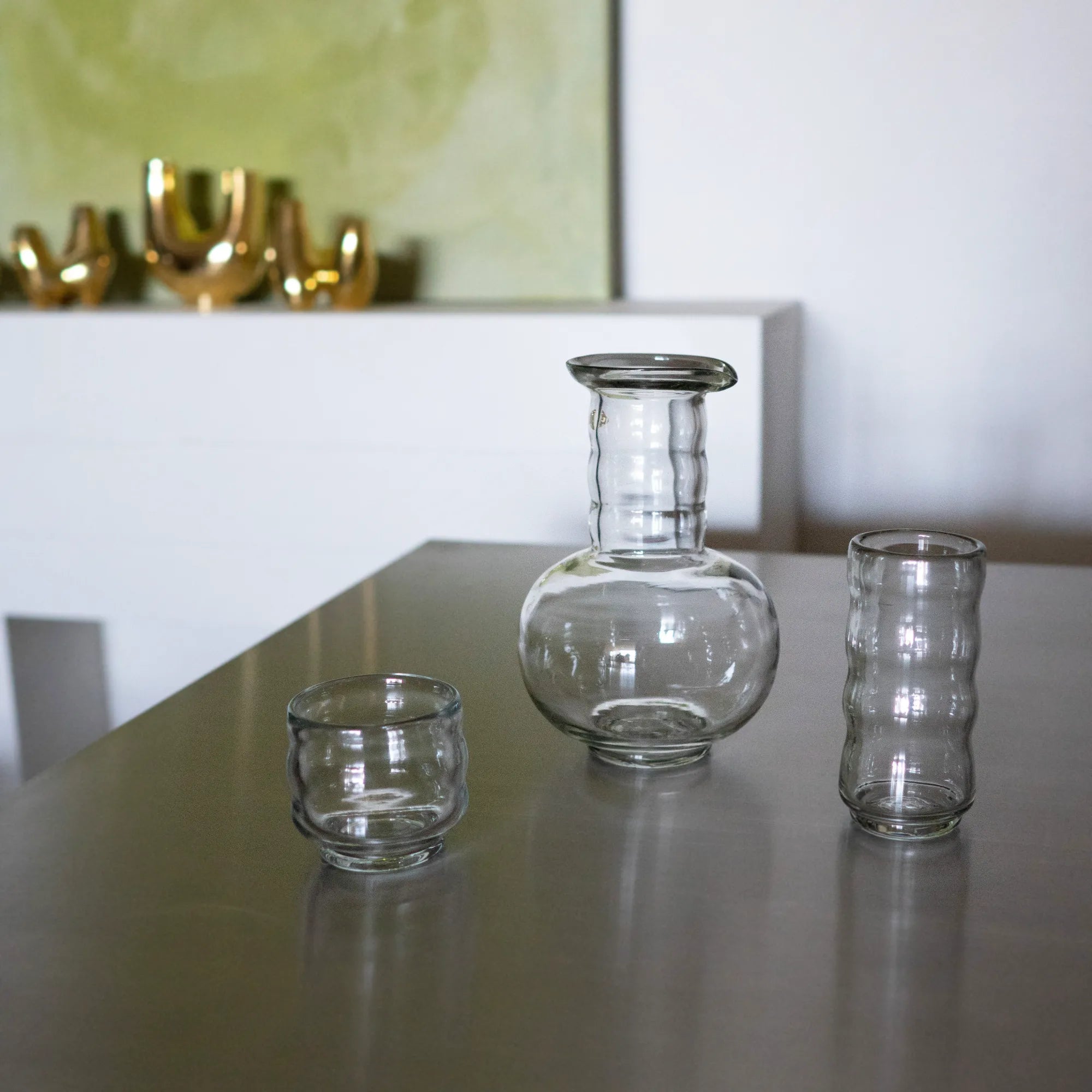 Crystal clear glassware with a modern and timeless design