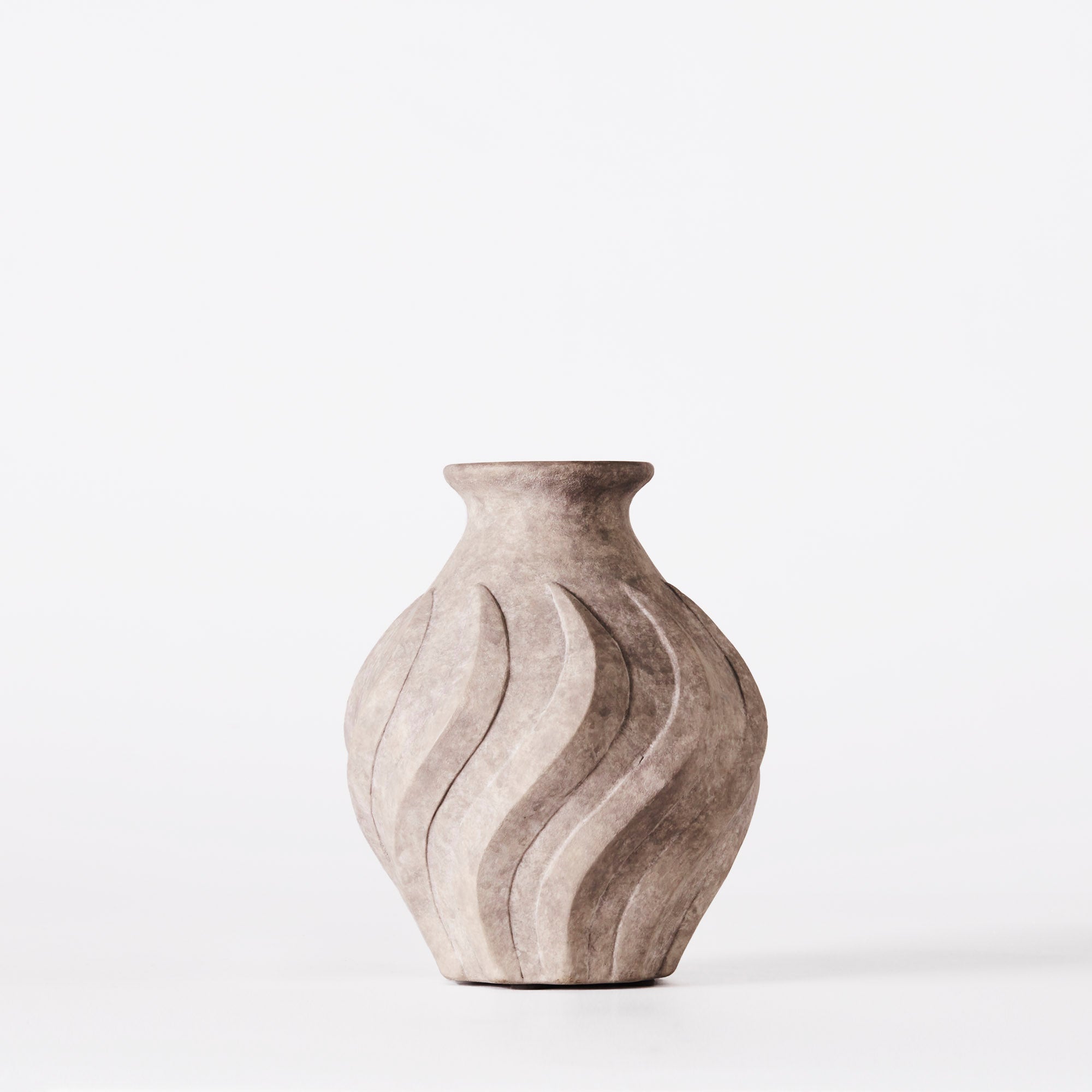 Swirl Vase Grey Small - THAT COOL LIVING
