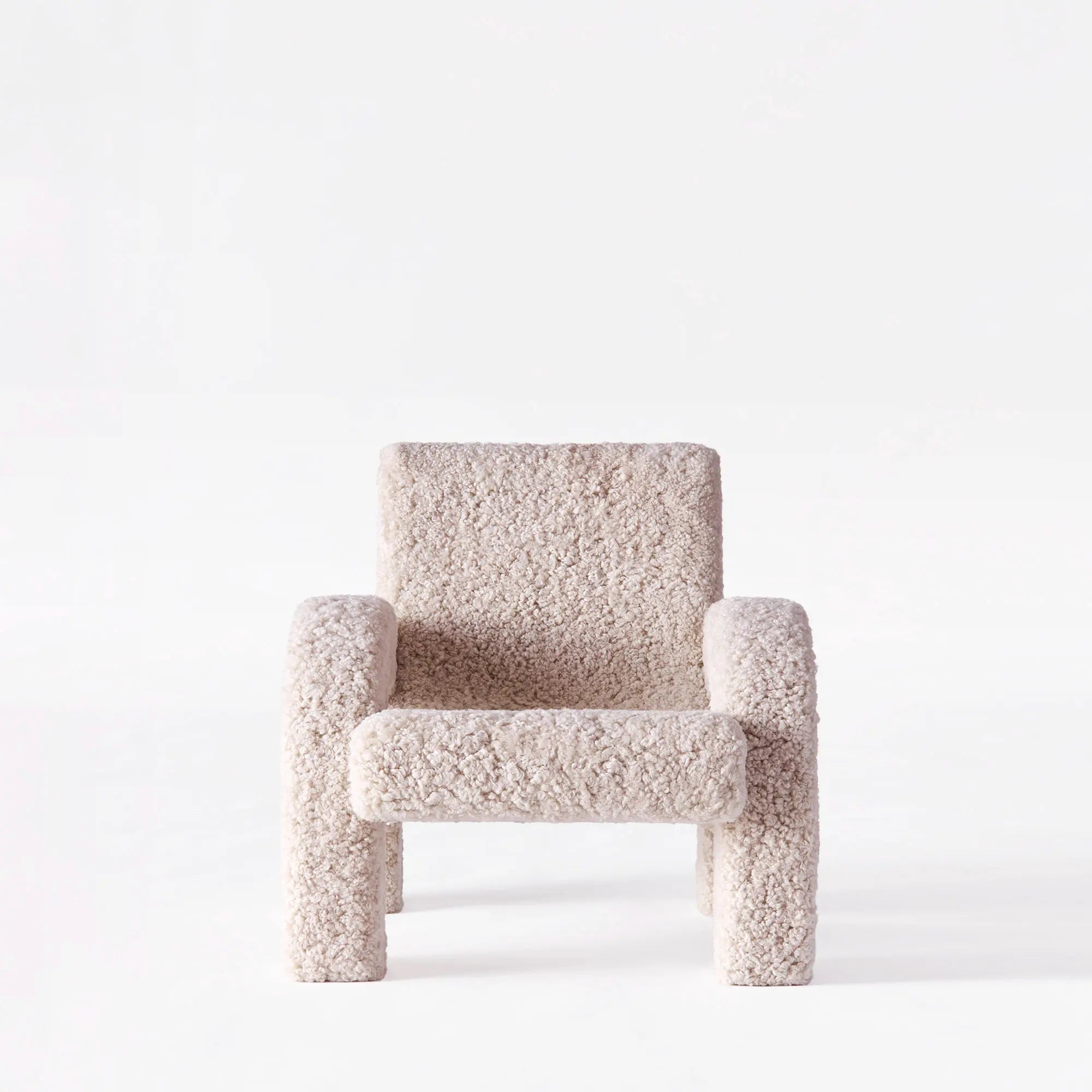 Arco Lounge Chair Small - Luxurious Sheepskin Armchair - Dusty Deco - That Cool Living