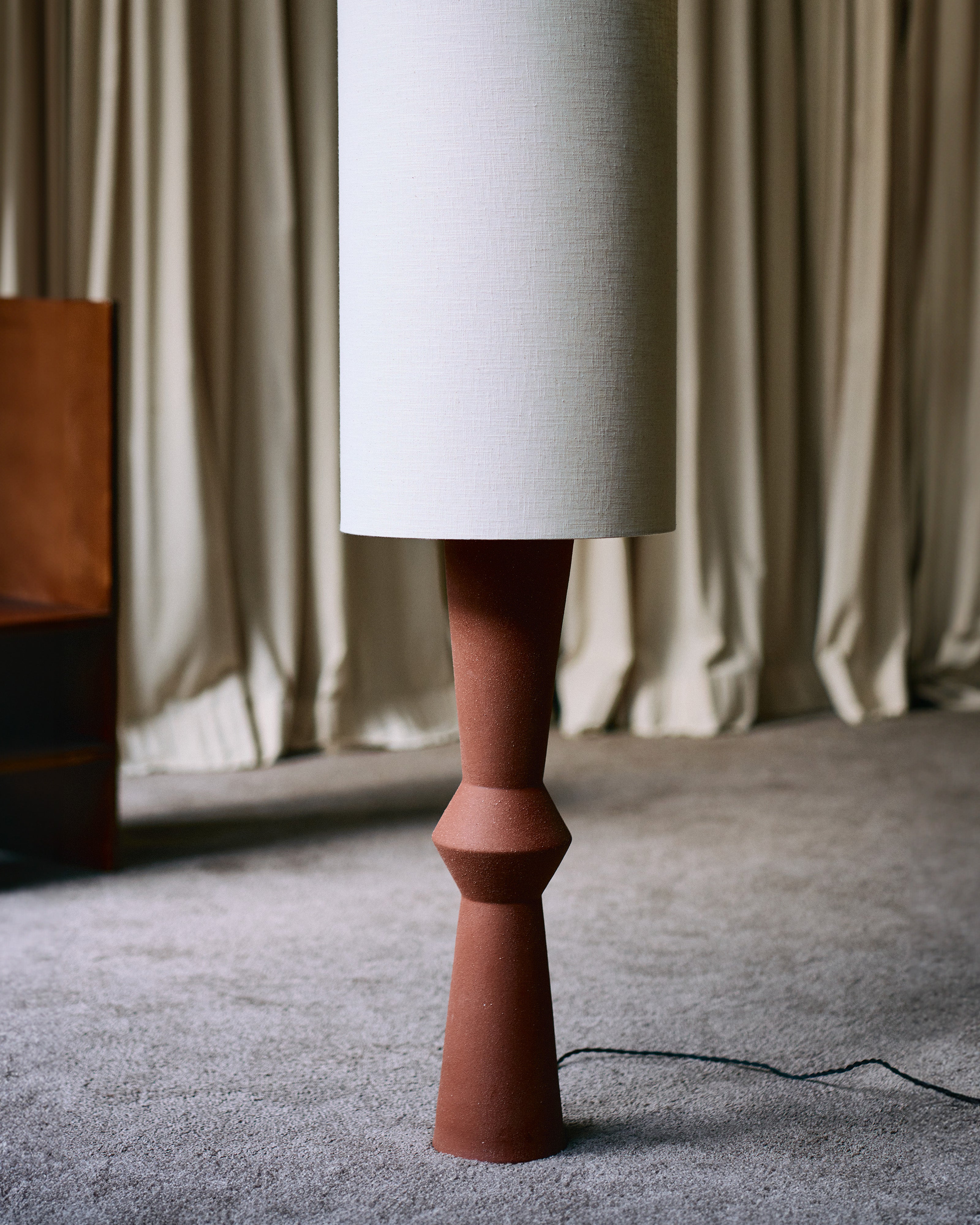 Floor lamp red brown beige Marie-Ann - THAT COOL LIVING