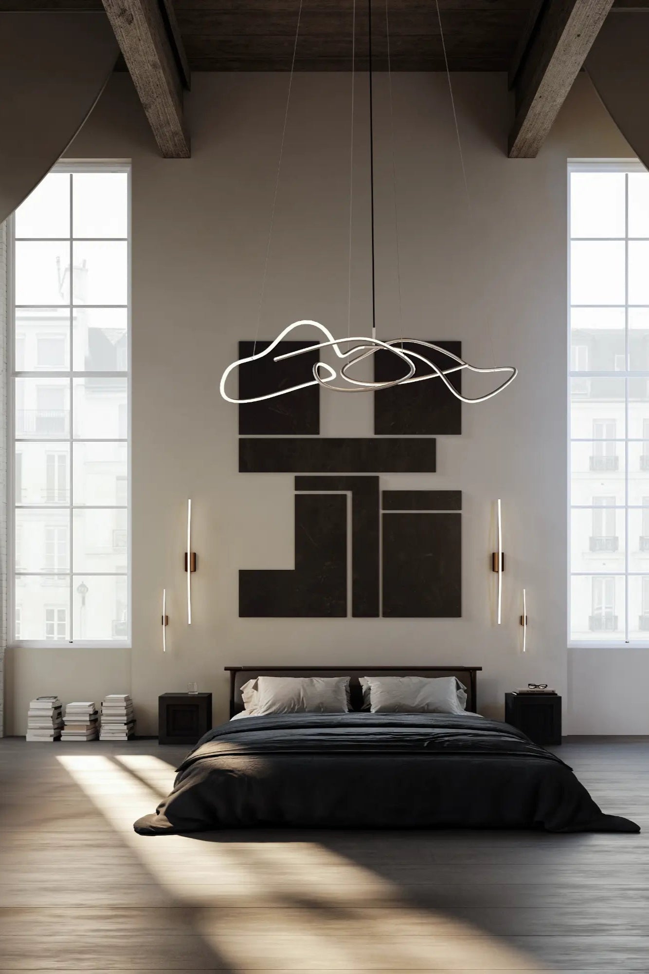  Contemporary chrome ghost chandelier with adjustable height and luxurious appeal