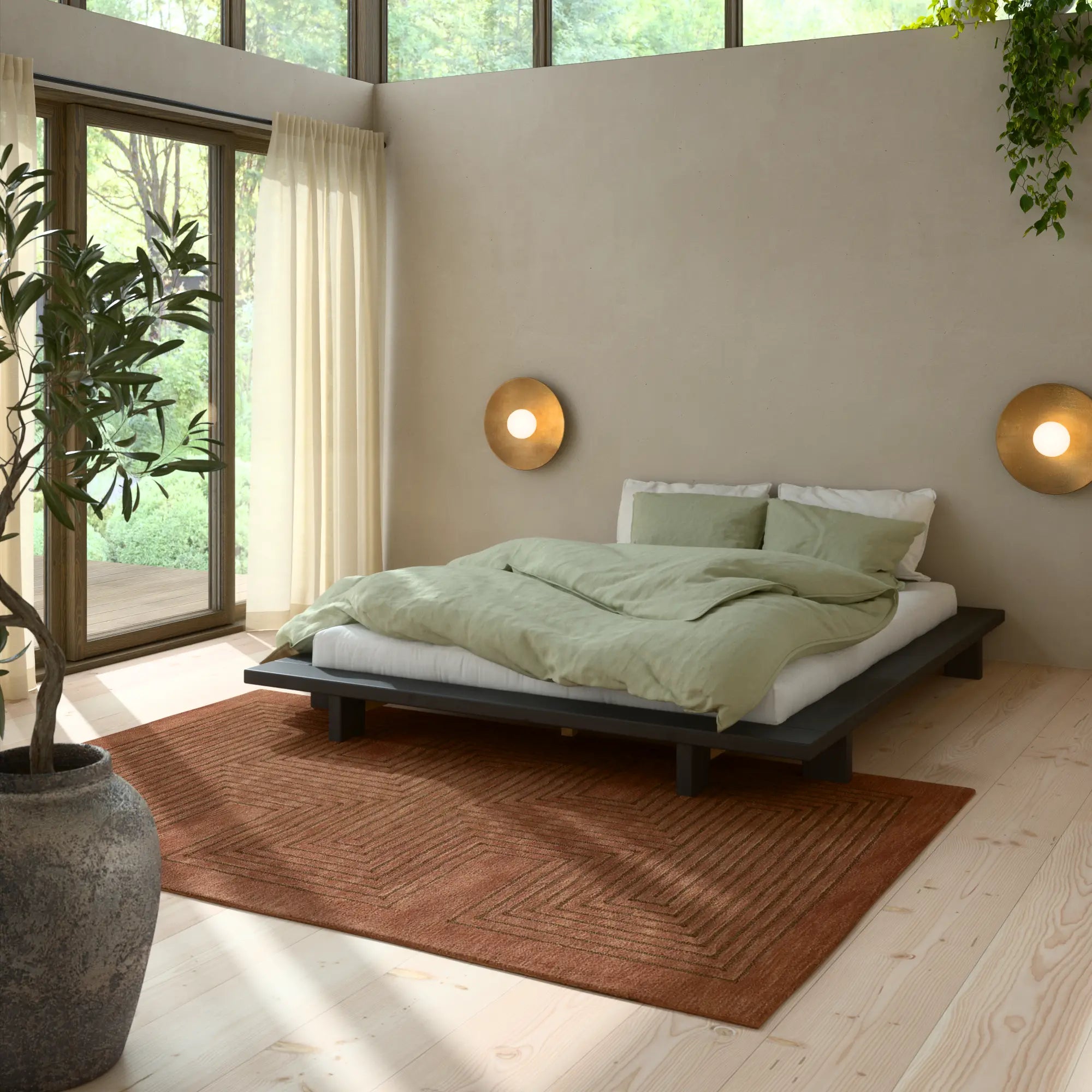 Japan Bed - Minimalist Japanese Platform Bed - Black Night - Karup Design - Low Profile Bed