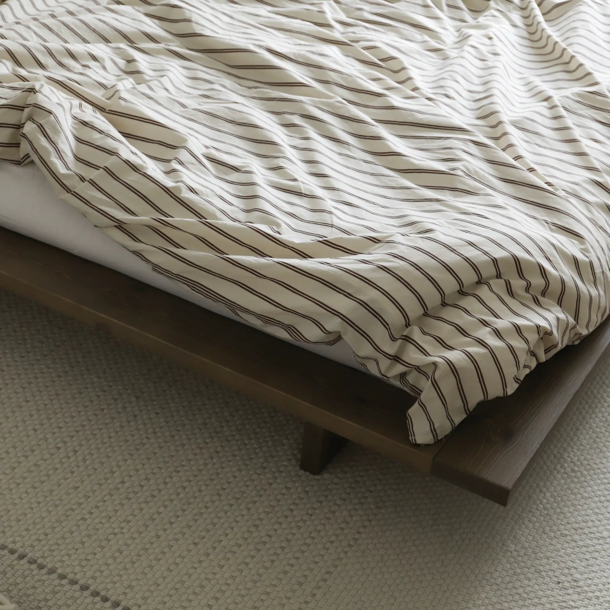  Stylish and functional Japan Bed in Carob Brown perfect for modern bedrooms