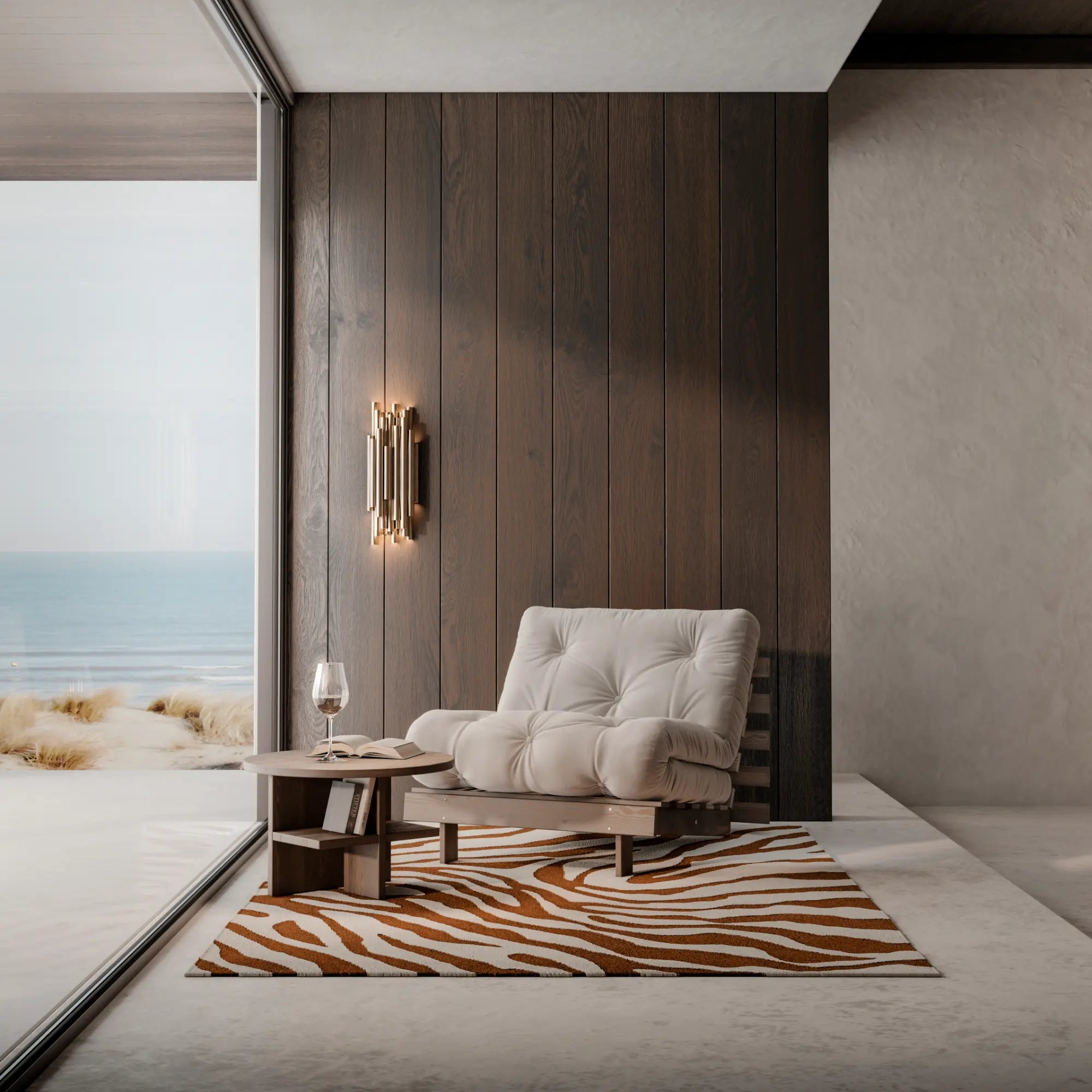 Roots Futon Lounge Chair - Multifunctional Sofa Bed - Ideal for small apartments and guest rooms - karup design - That Cool Living