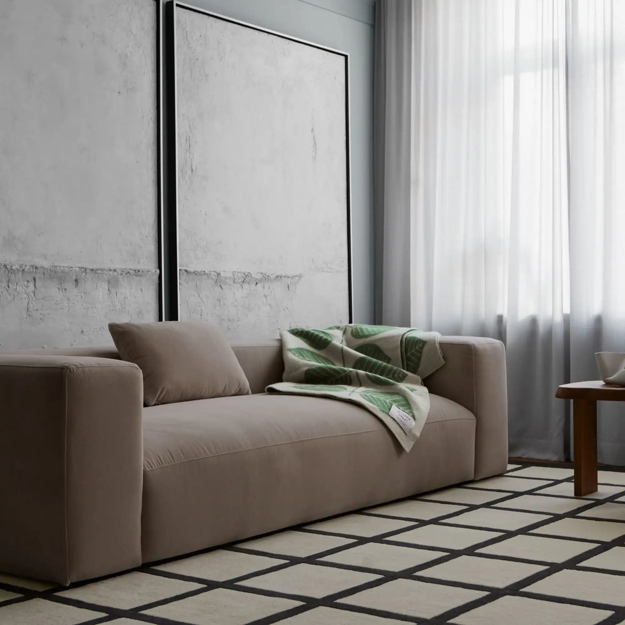 Avenue Checked Wool Rug - THAT COOL LIVING