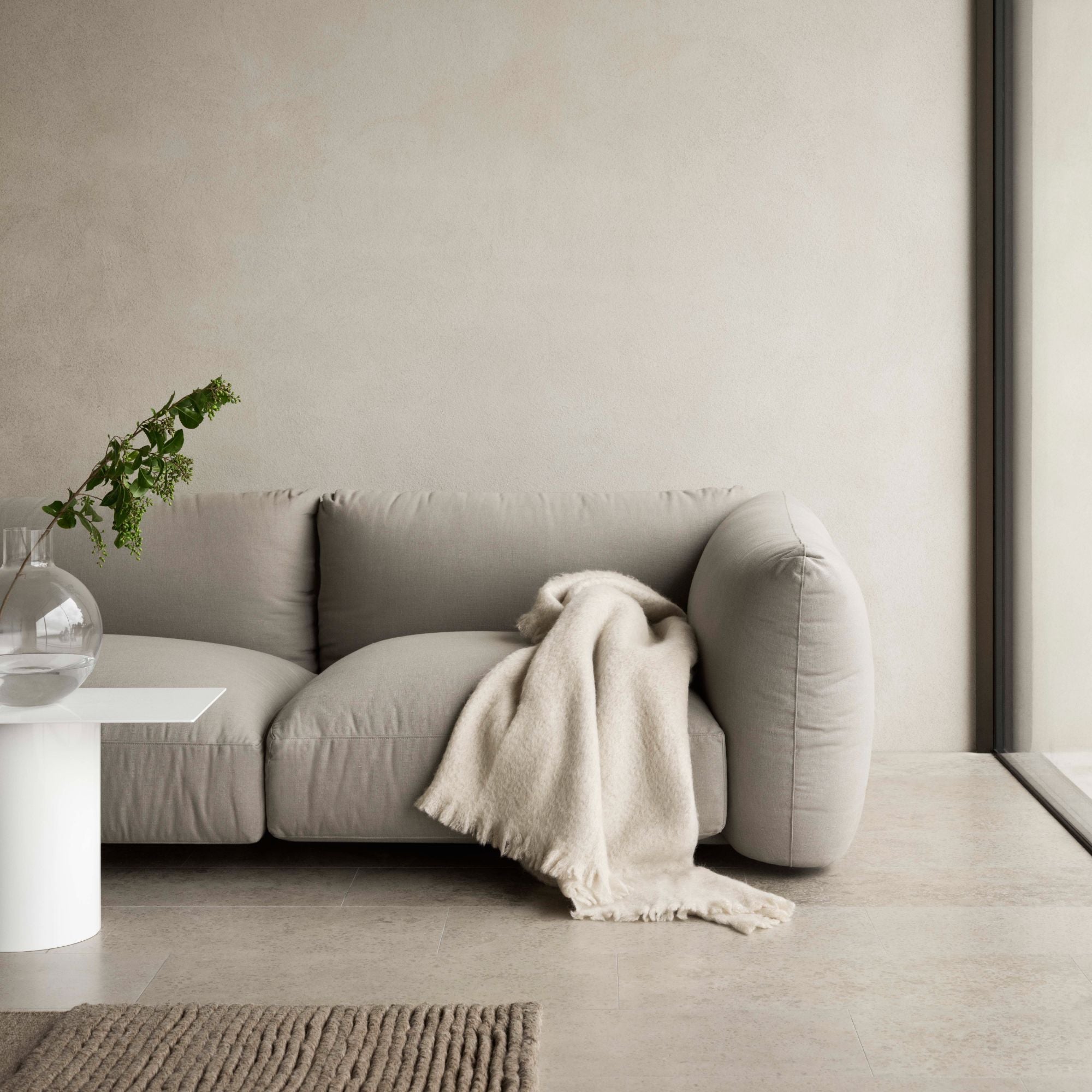 Lotta Agaton 2-Seater Sofa - Linen - THAT COOL LIVING