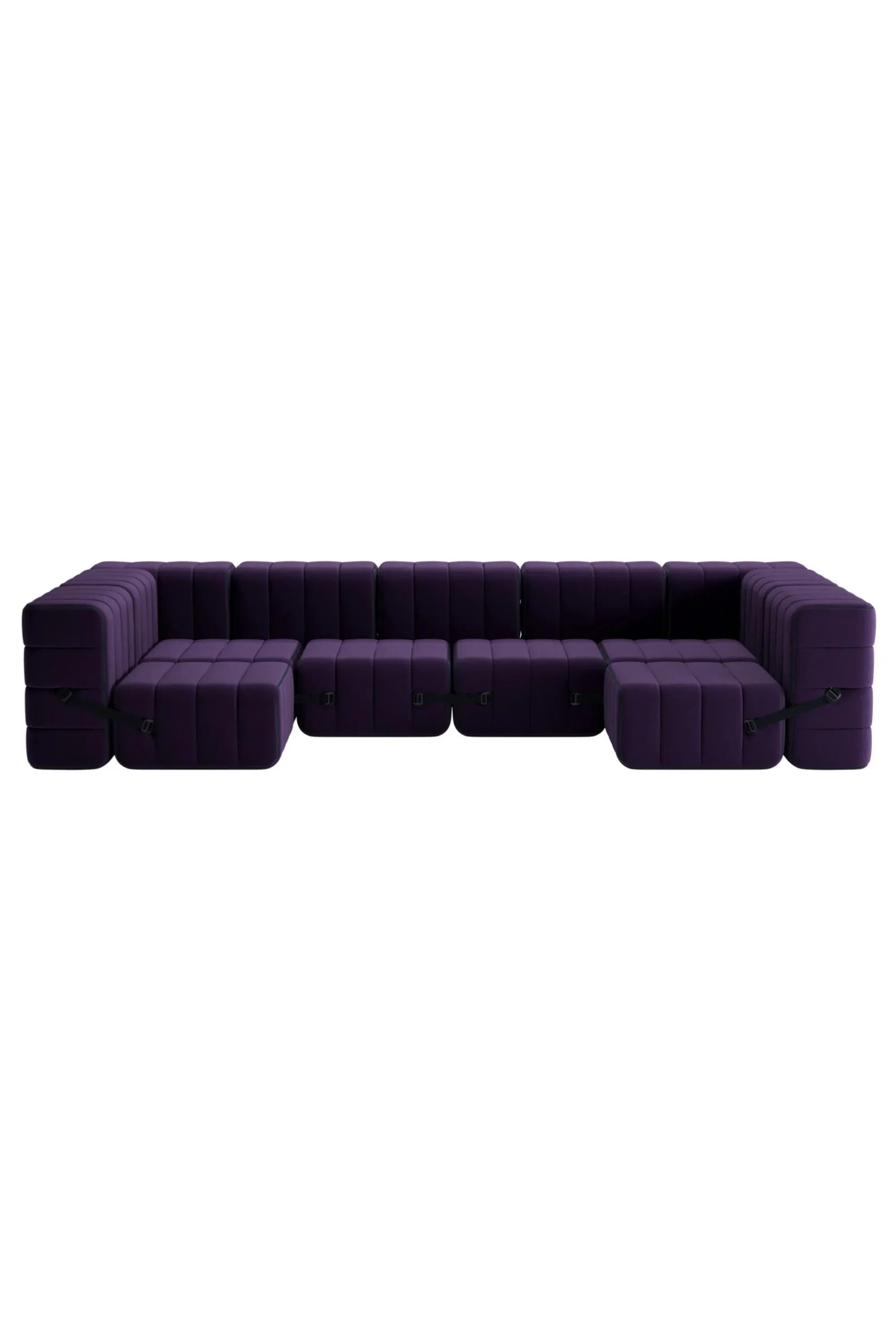 Curt Modular Sofa System - Fabric Jet - THAT COOL LIVING