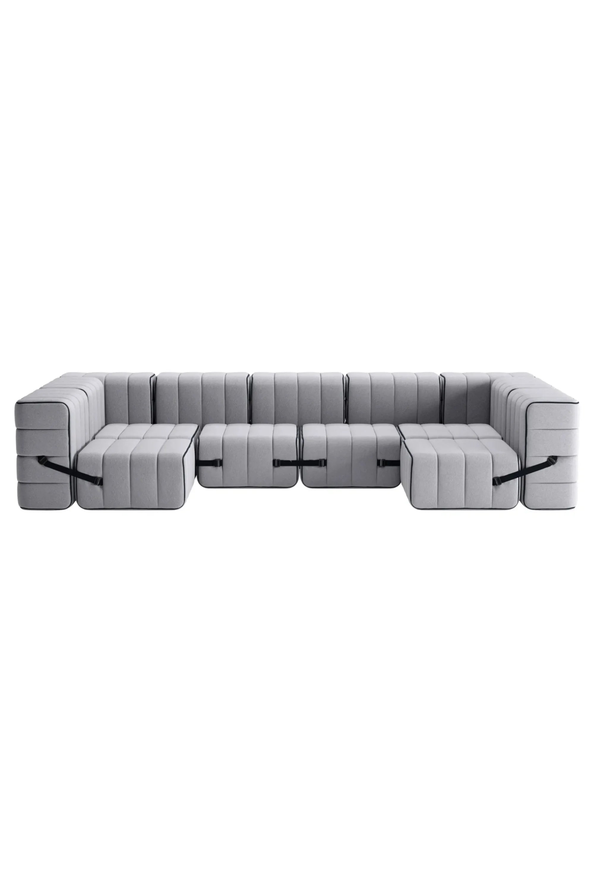 Curt Modular Sofa System - Fabric Jet - THAT COOL LIVING