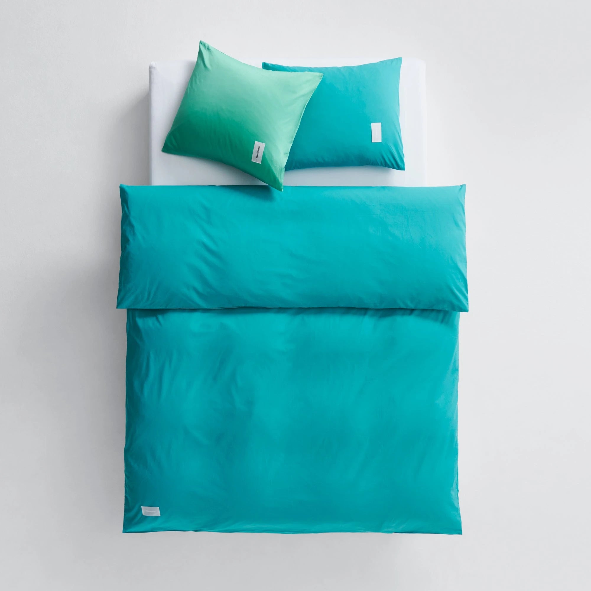 Pure Poplin Duvet Cover - Aqua Green - THAT COOL LIVING