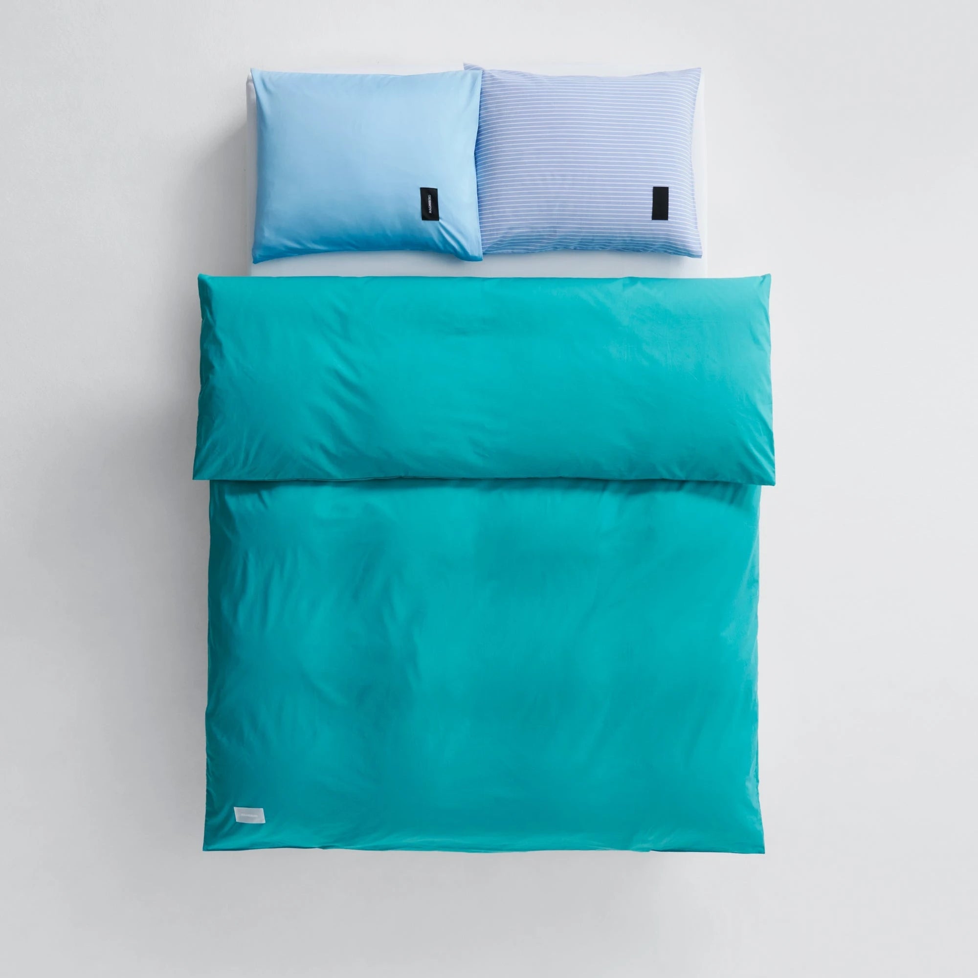 Pure Poplin Duvet Cover - Aqua Green - THAT COOL LIVING