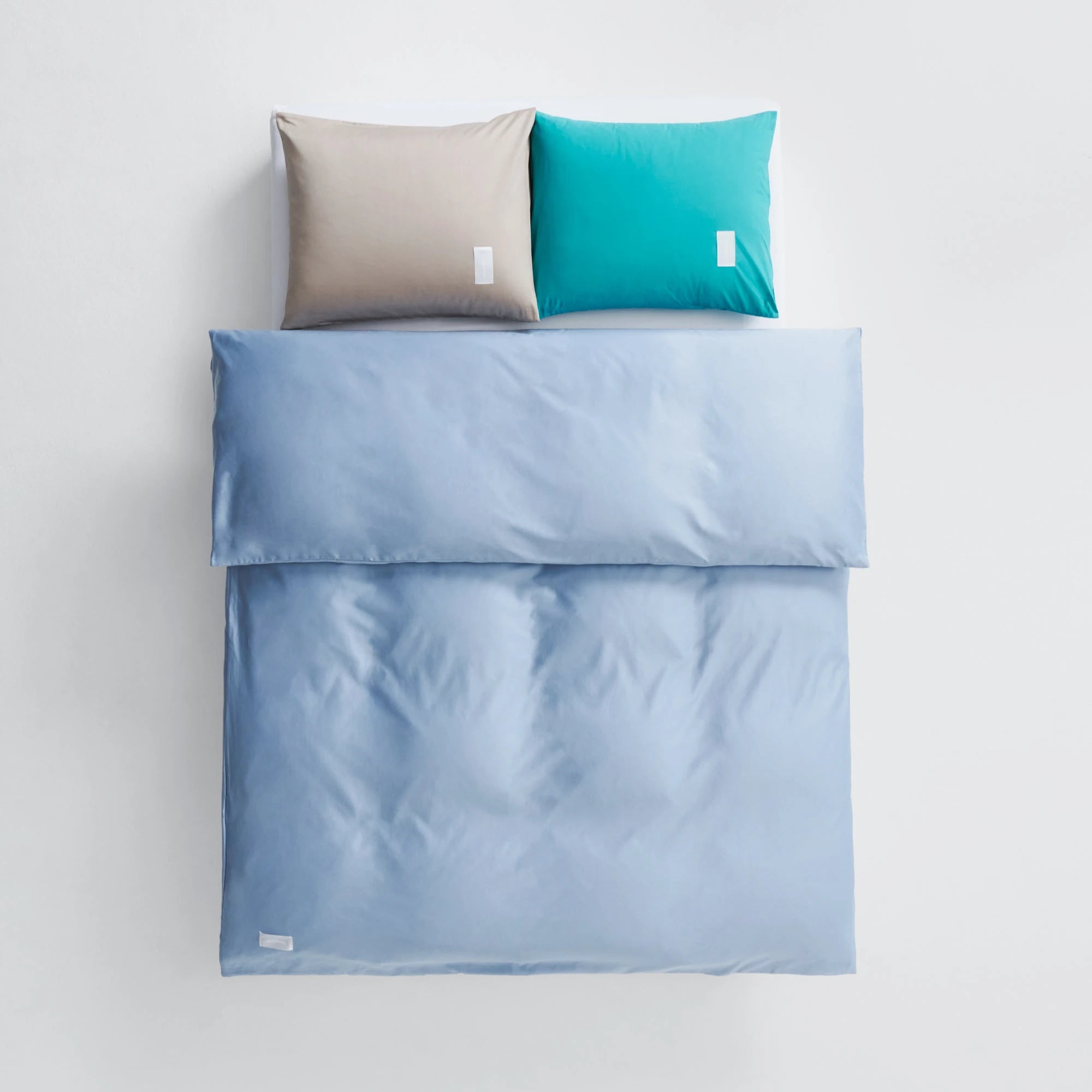Pure Sateen Duvet Cover - Haze Blue - THAT COOL LIVING