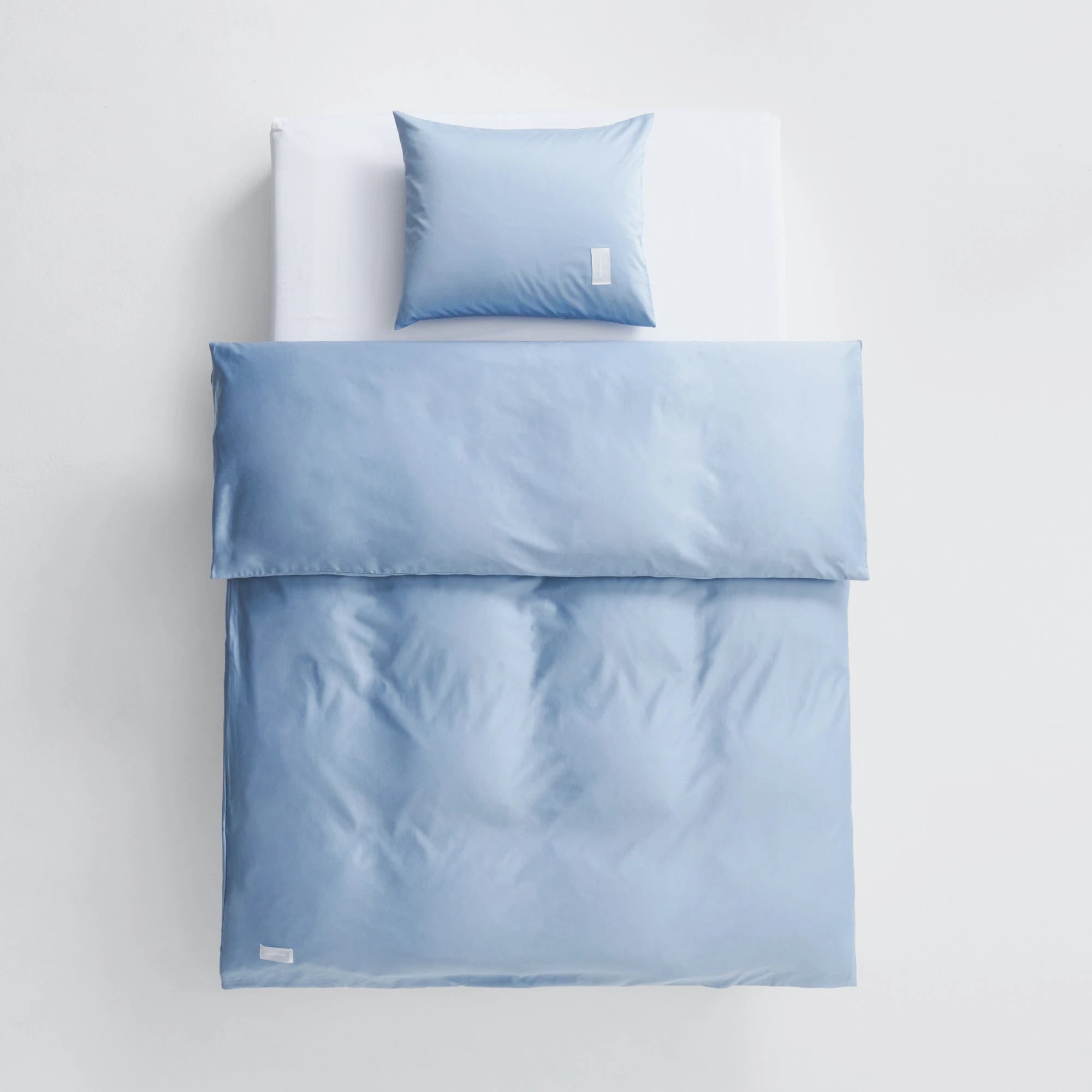 Pure Sateen Duvet Cover - Haze Blue - THAT COOL LIVING