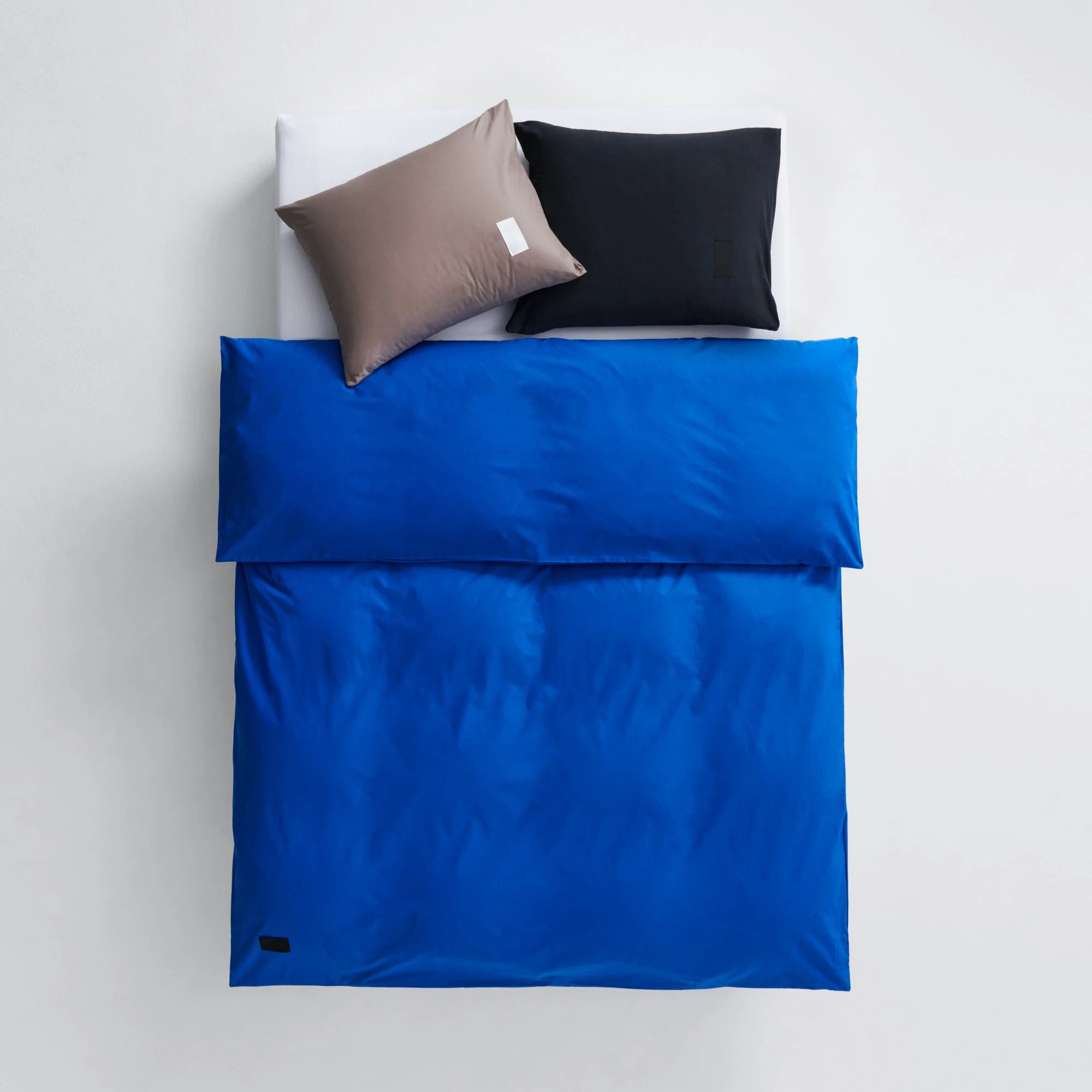 Pure Poplin Duvet Cover - Italian Blue - THAT COOL LIVING