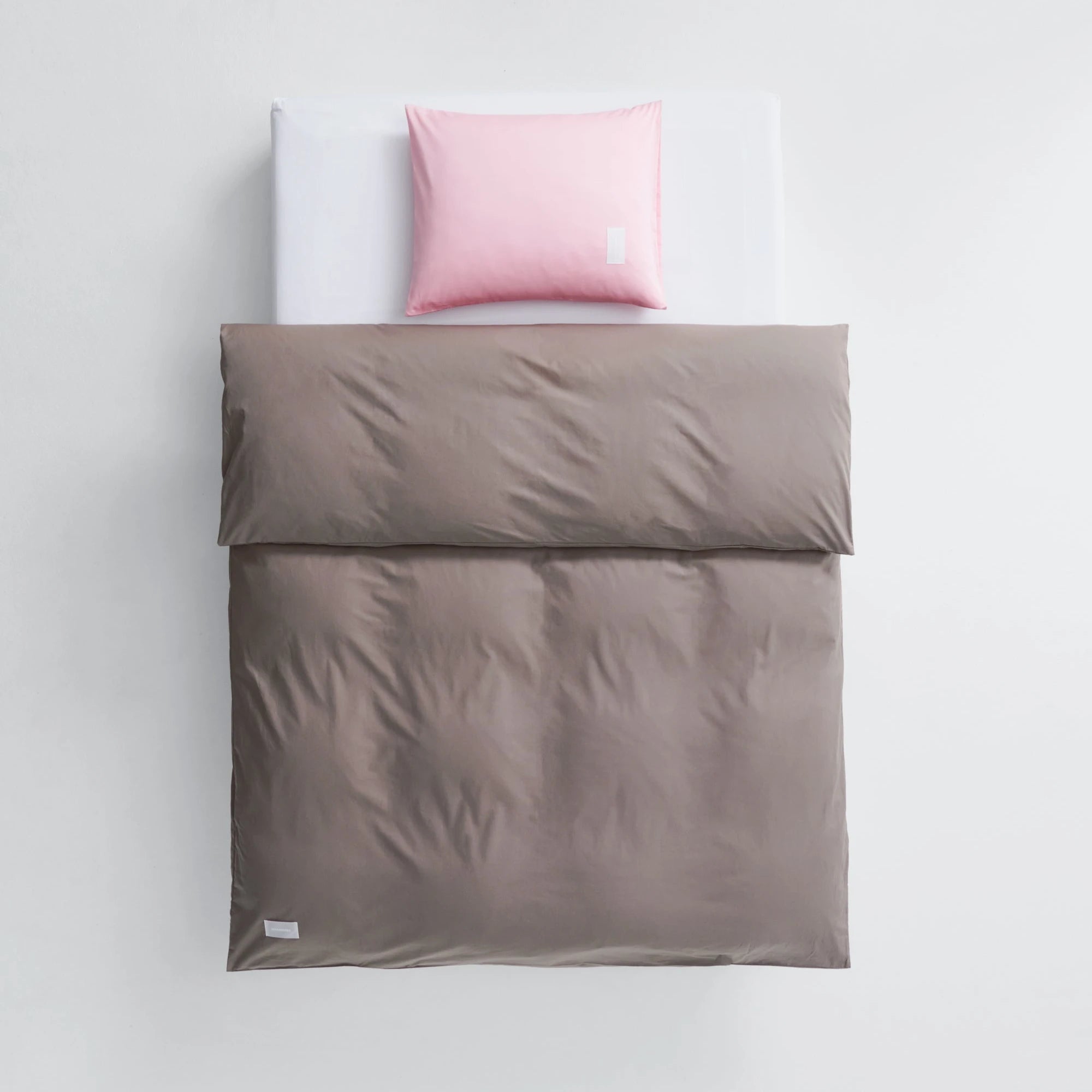 Pure Poplin Duvet Cover - Mud - THAT COOL LIVING