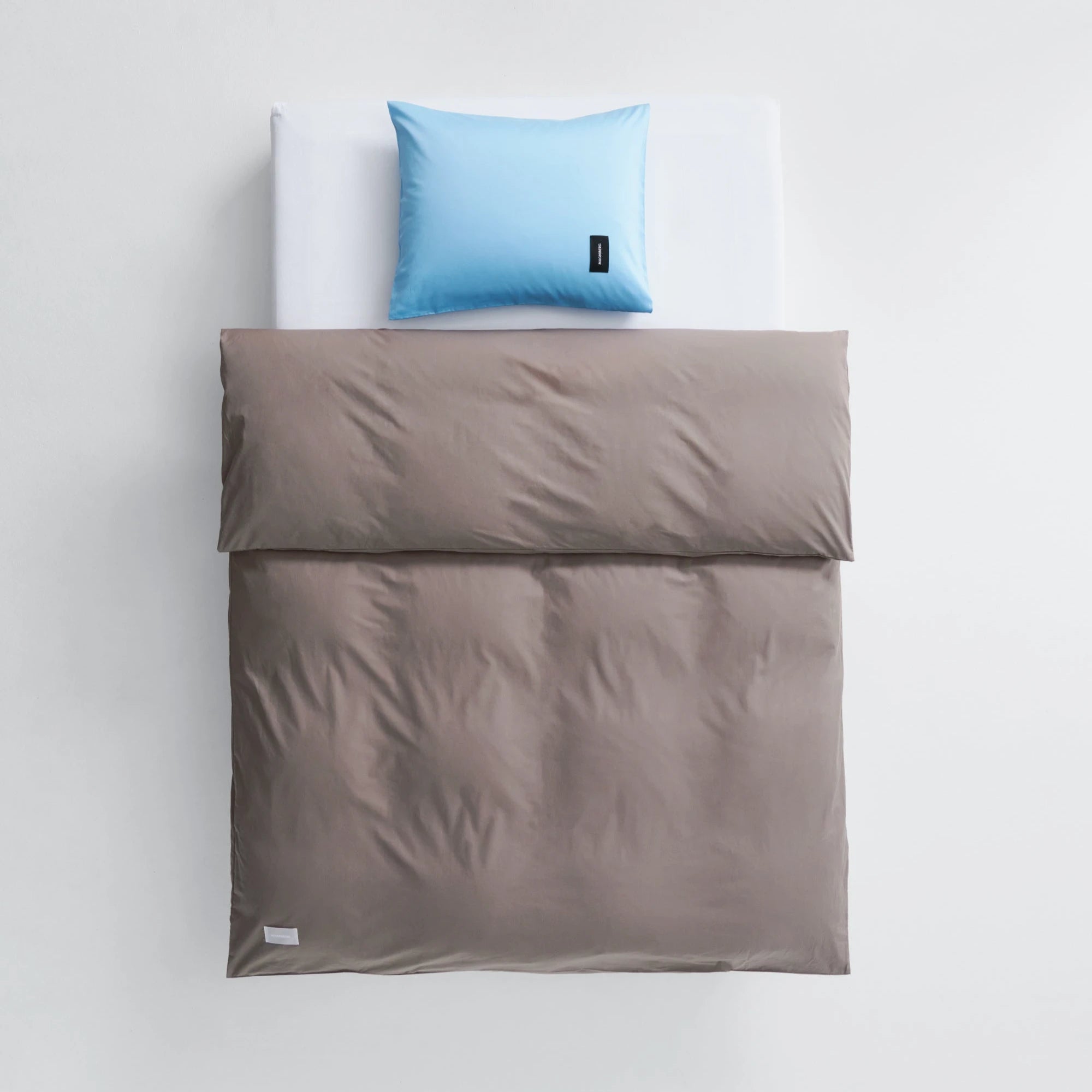 Pure Poplin Duvet Cover - Mud - THAT COOL LIVING