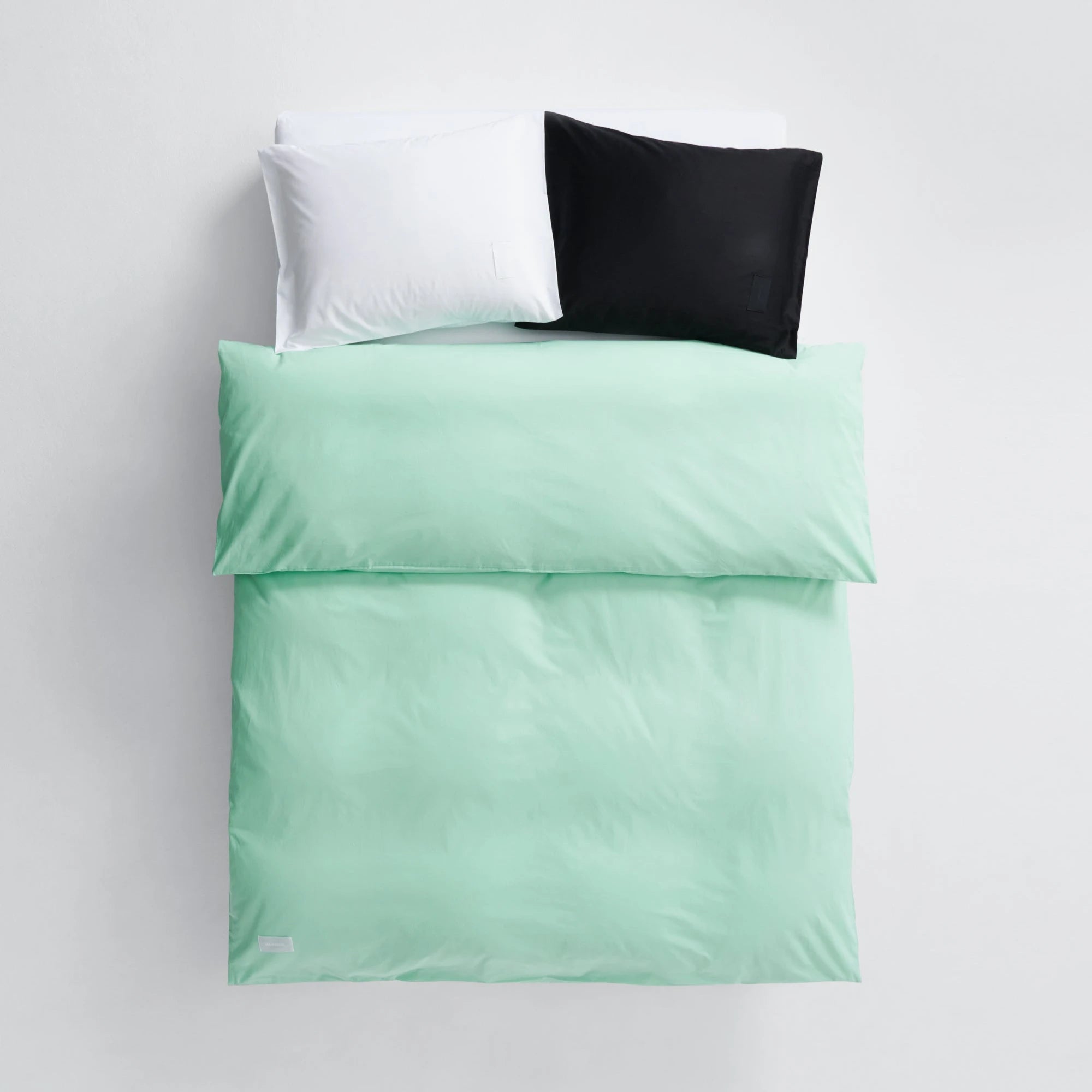 Pure Poplin Duvet Cover - Pale Green - THAT COOL LIVING