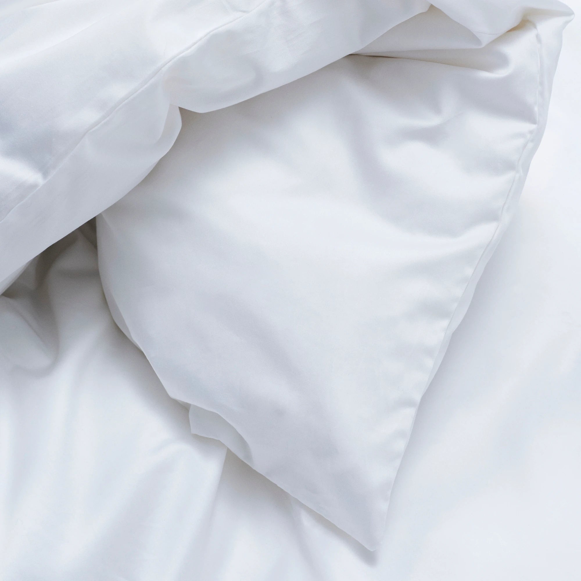 Pure Sateen Duvet Cover - White - THAT COOL LIVING