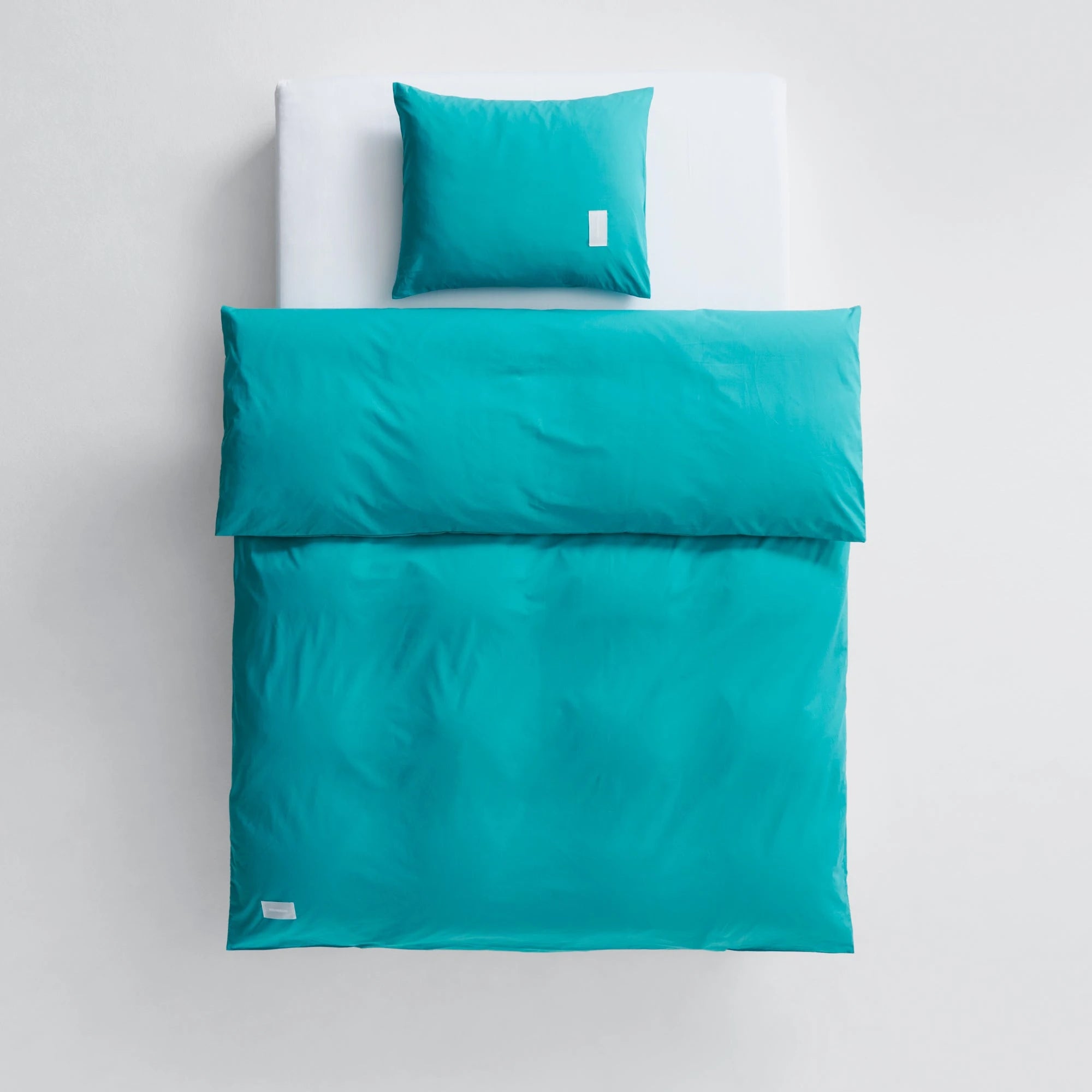 Pure Poplin Pillow Case - Aqua Green - THAT COOL LIVING