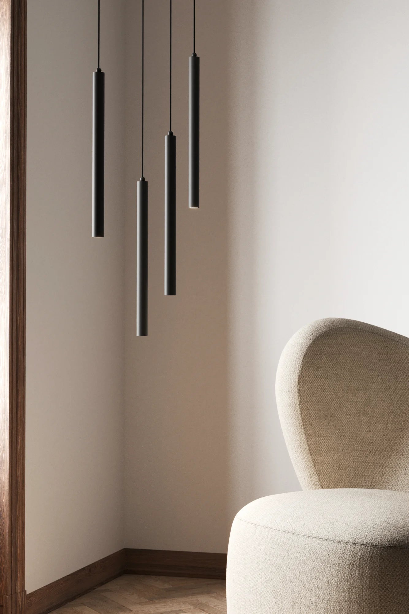 Pipe Pendant Light - Black - THAT COOL LIVING