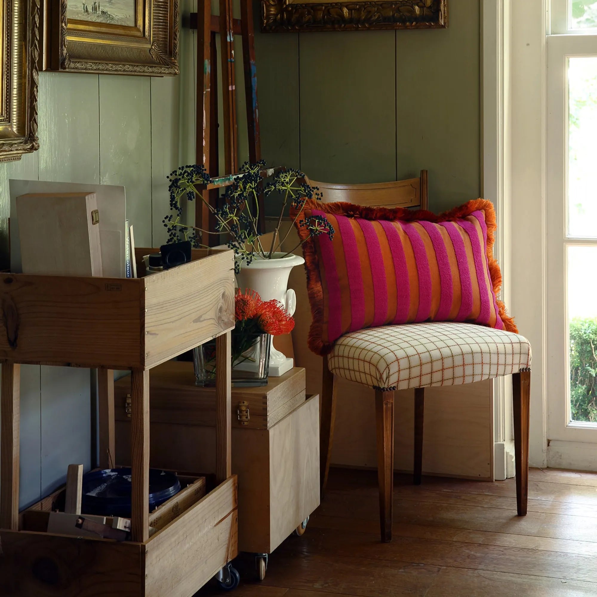 Jackie Cushion Featuring Exquisite Handcrafted Tassels