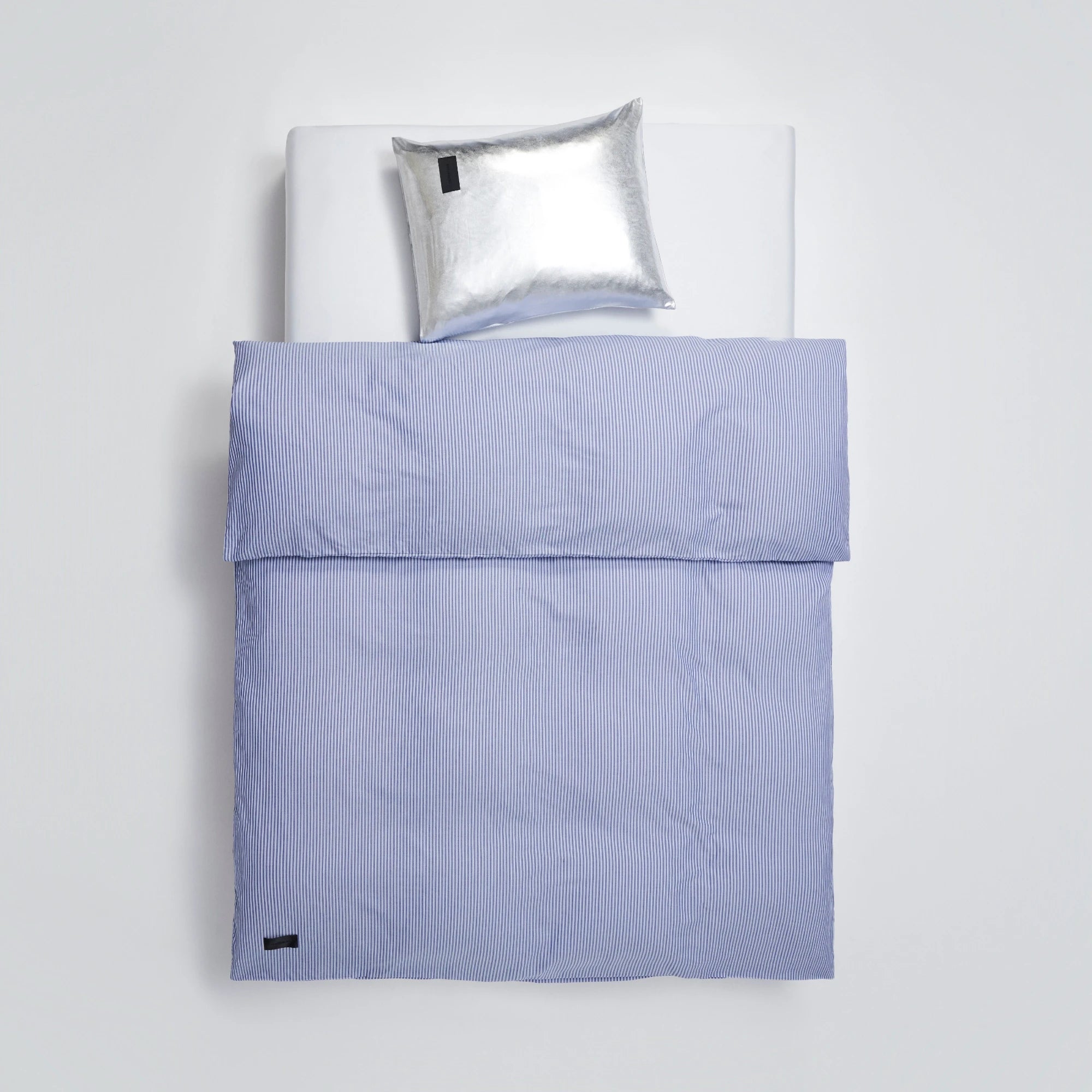 Wall Street Duvet Cover - Stripe Dark Blue Oxford - THAT COOL LIVING