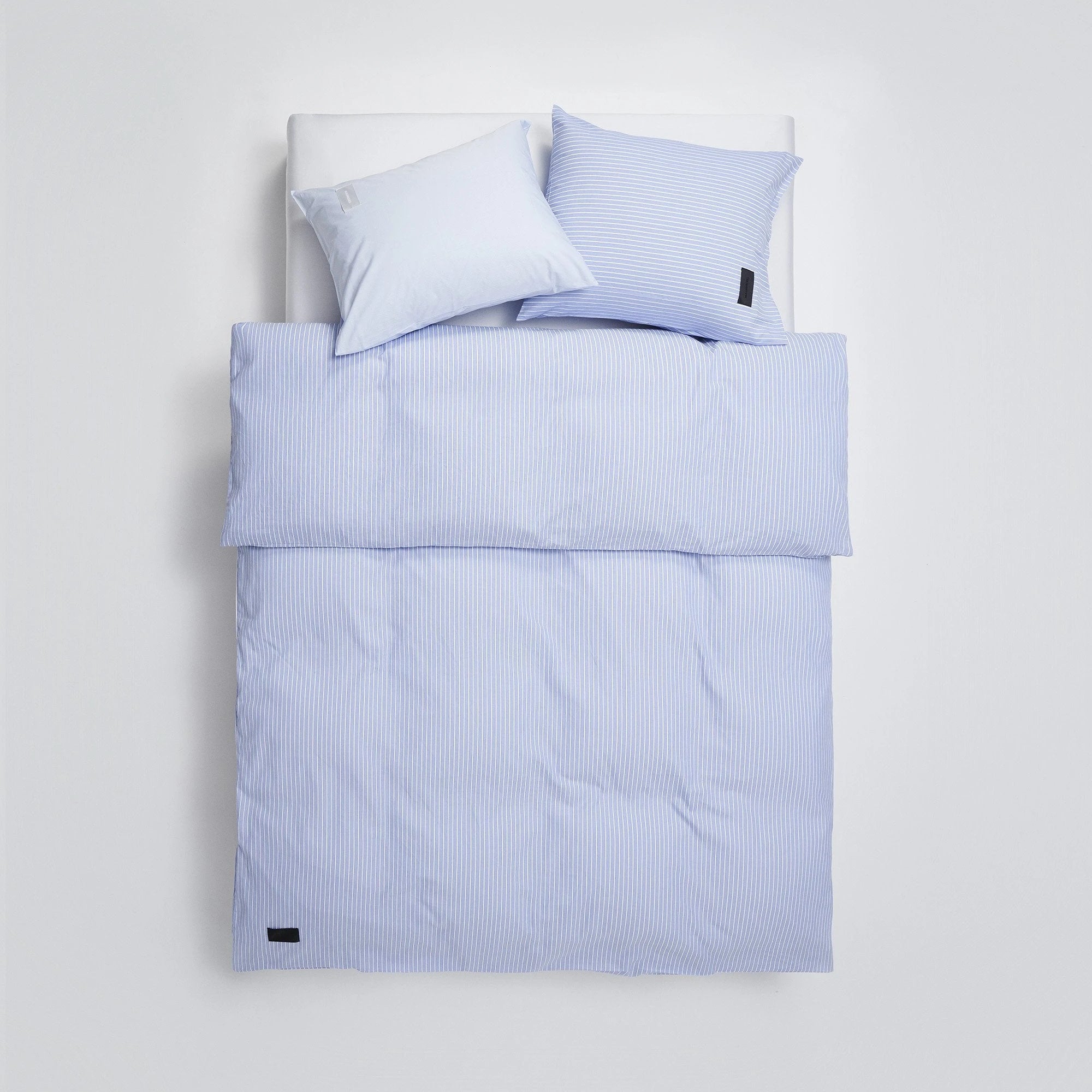 Wall Street Duvet Cover - Stripe Light Blue Oxford - THAT COOL LIVING