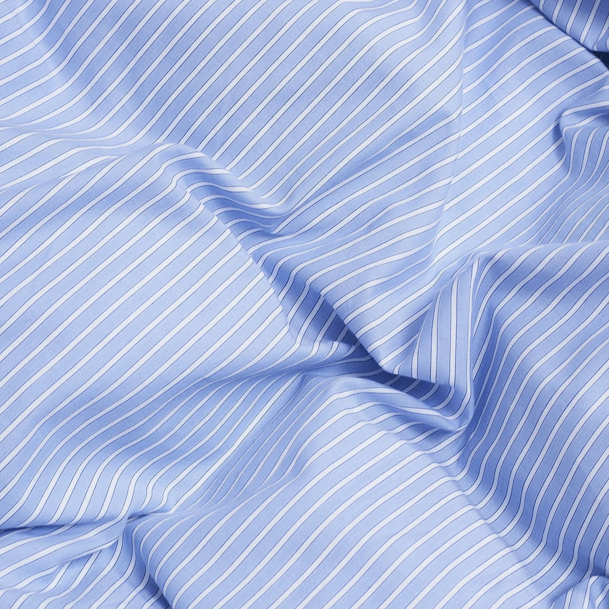 Wall Street Duvet Cover - Stripe Light Blue Oxford - THAT COOL LIVING