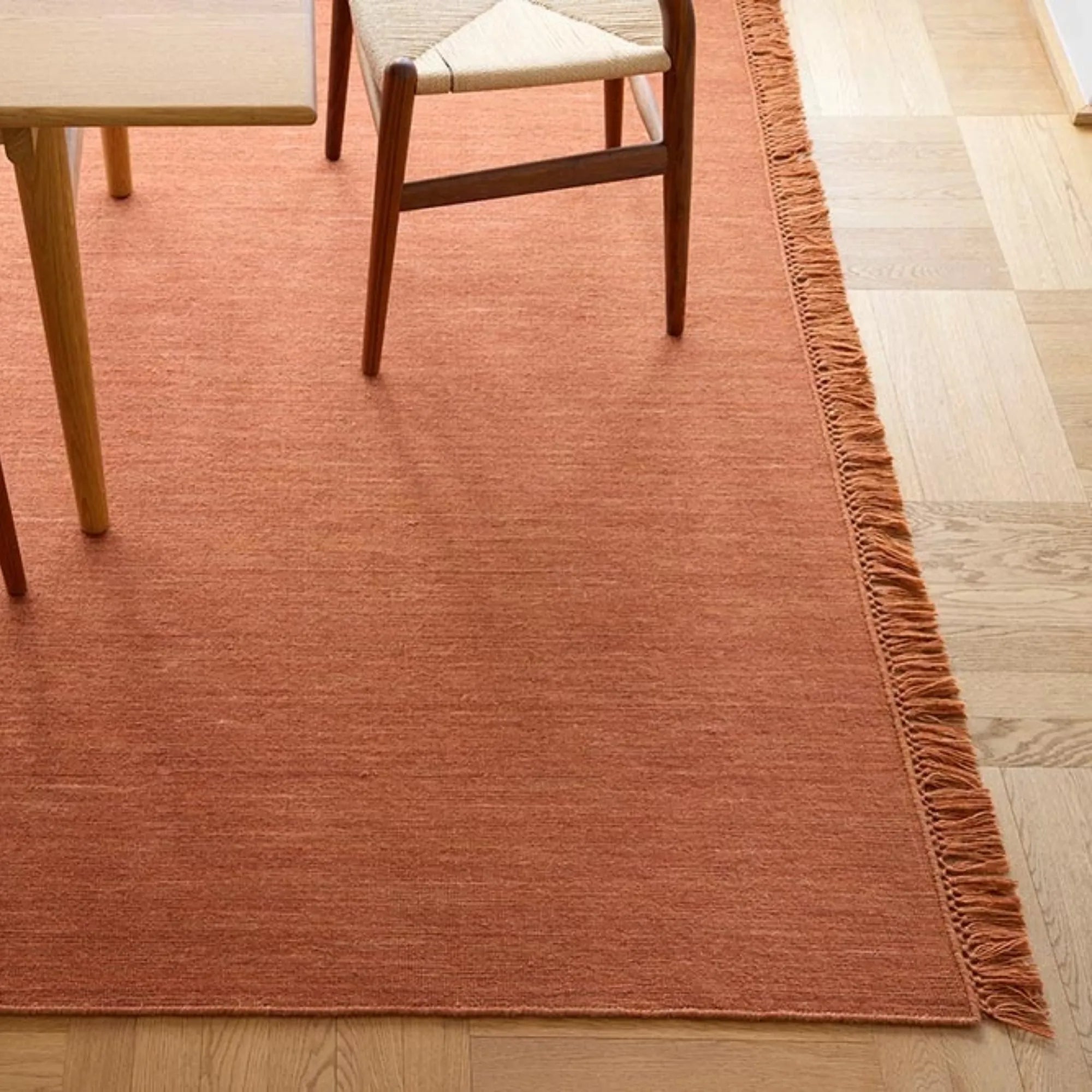 Luxurious Nanda Wool Rug in Charcoal and Blue with Soft Texture 5x8 ft