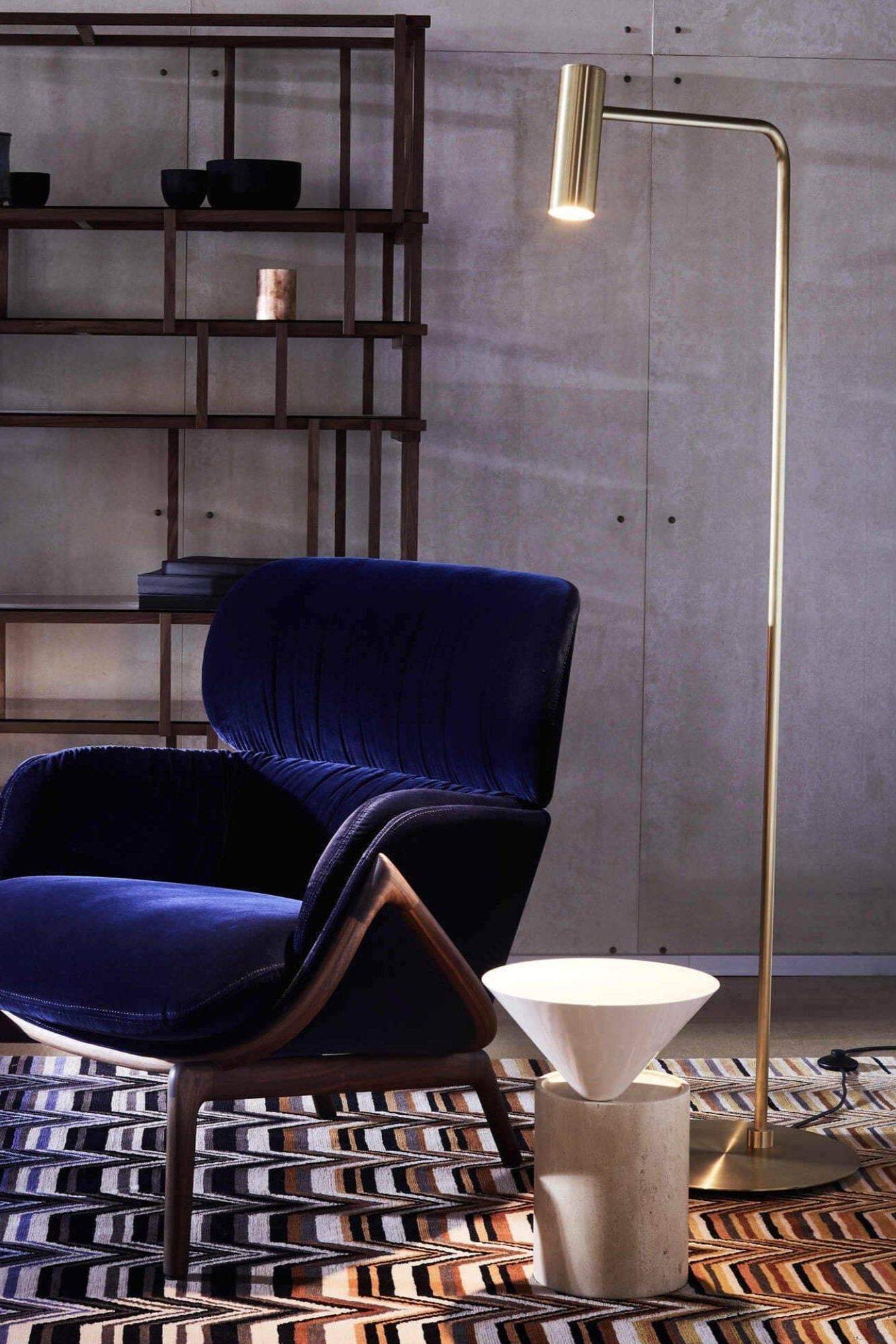Heron Floor Lamp | Brass - THAT COOL LIVING