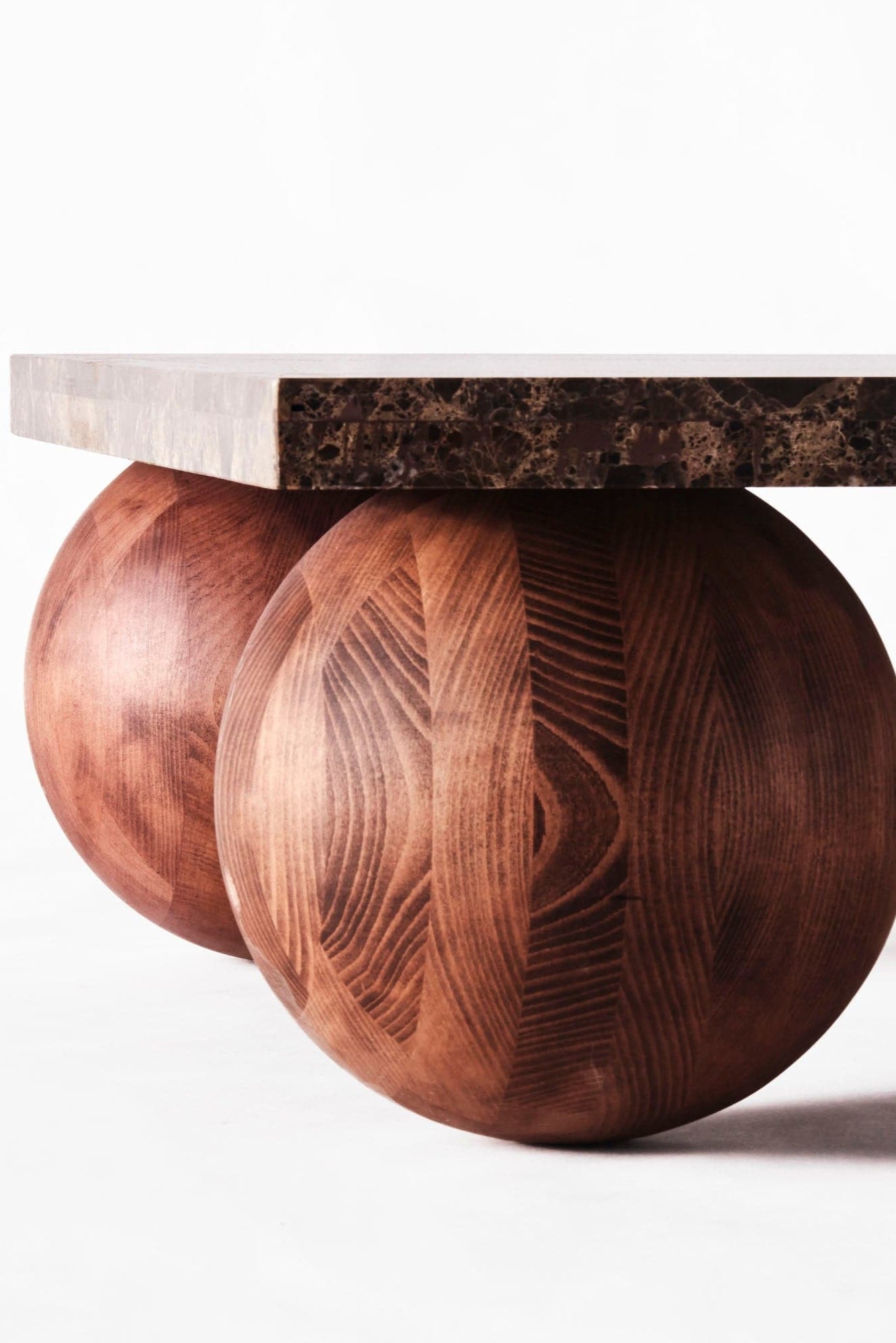 Sphere Square Sofa Table Dark Emperador - THAT COOL LIVING