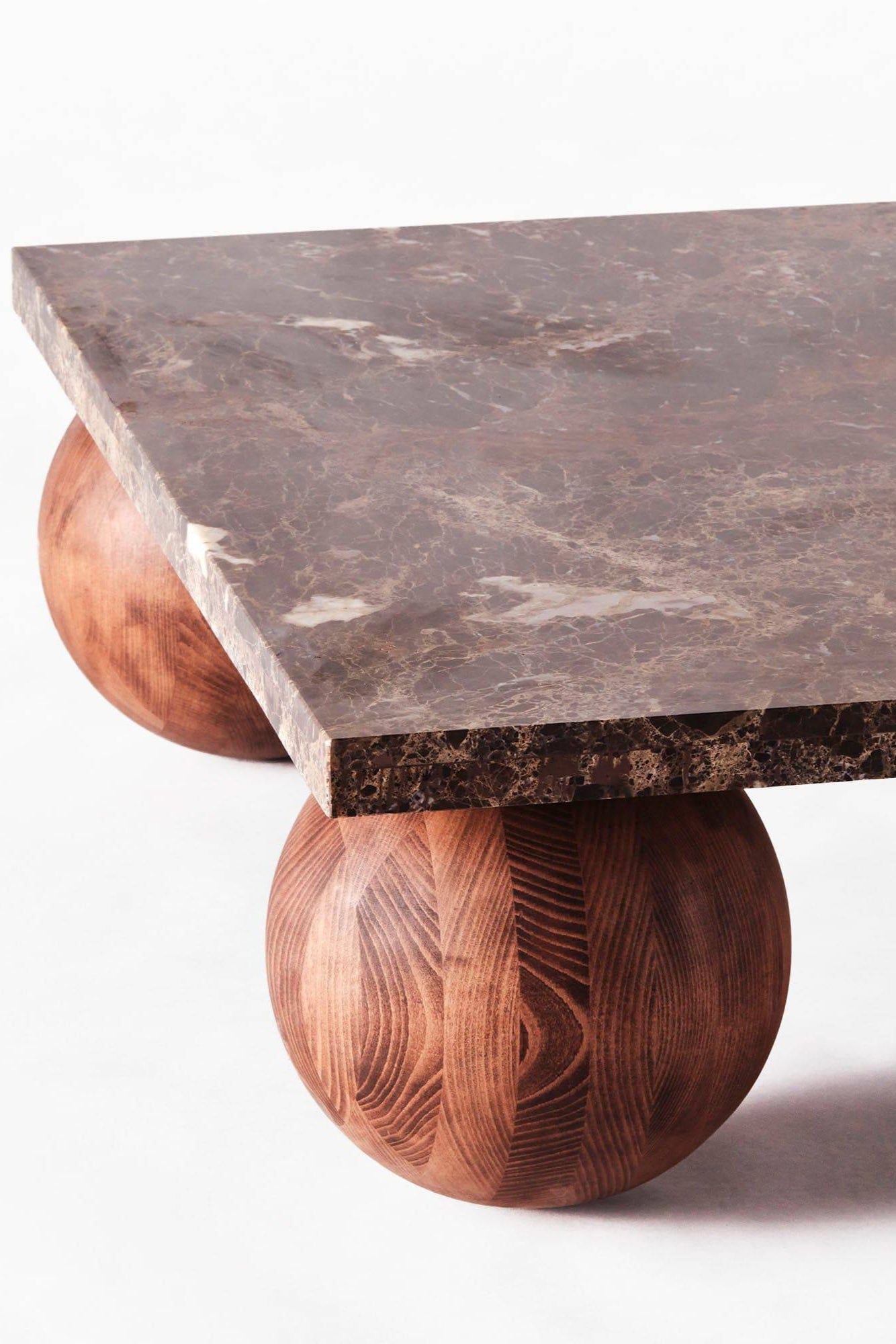 Sphere Square Sofa Table Dark Emperador - THAT COOL LIVING