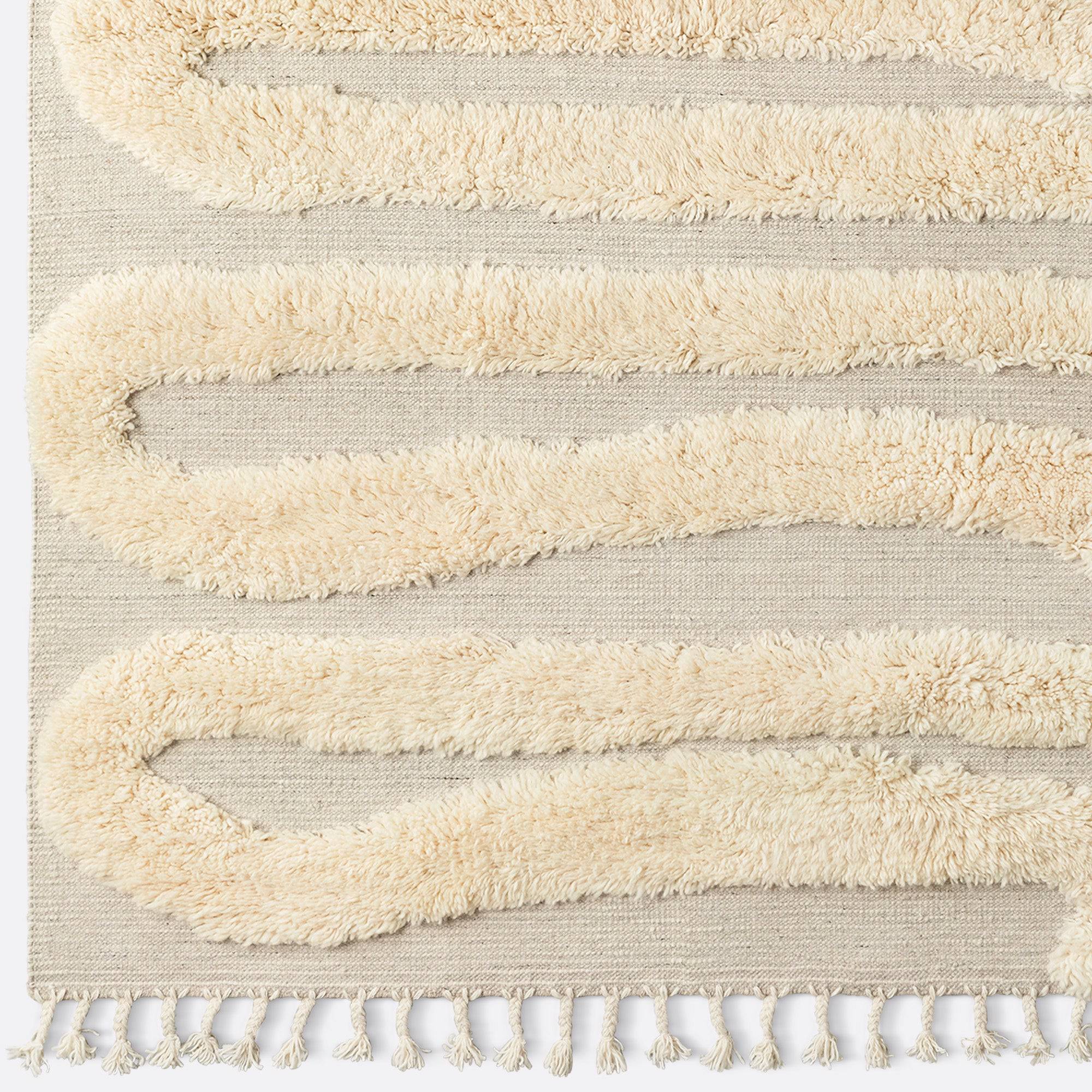 Snake Rya Off White Rug - THAT COOL LIVING