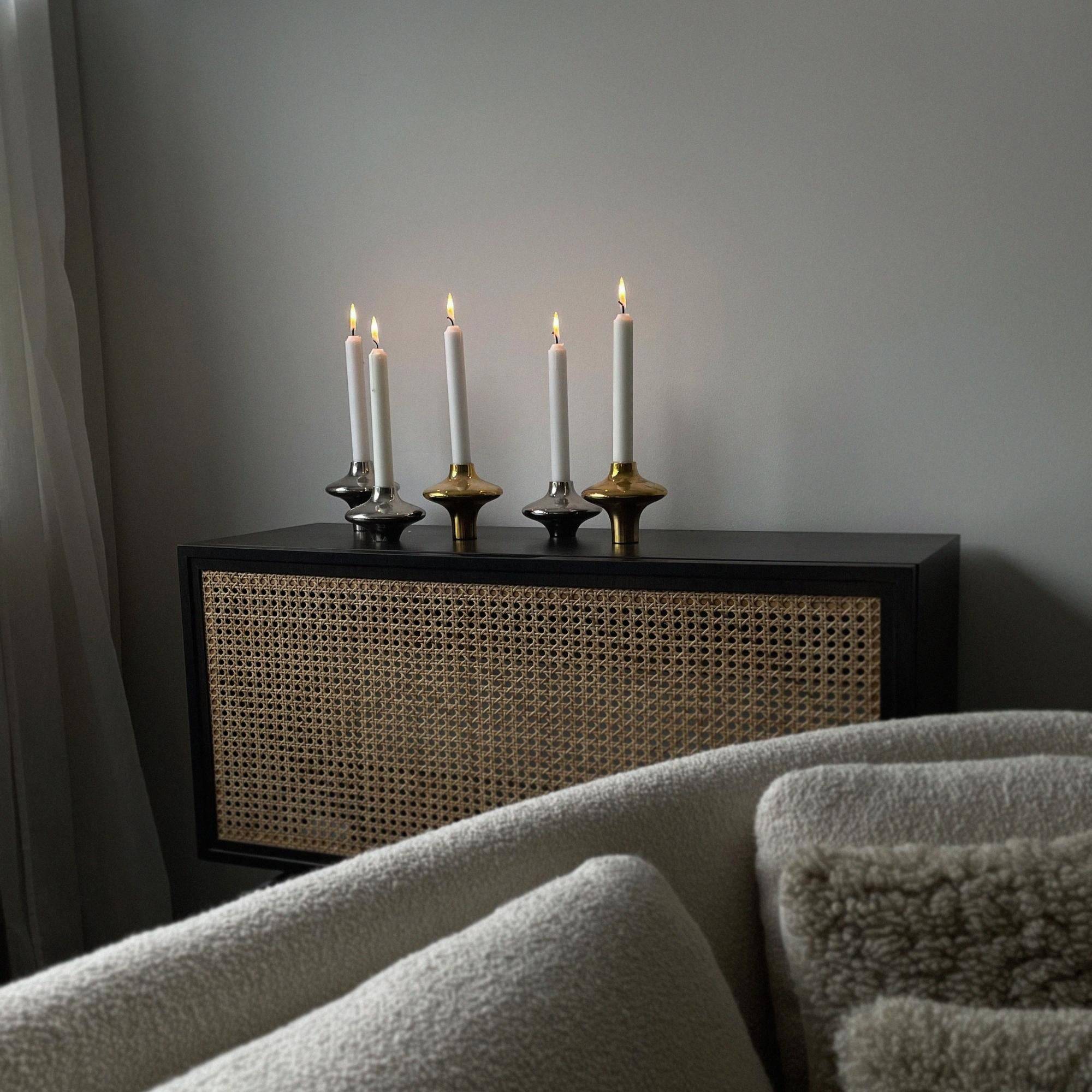 Doublet Candleholder - Silver - THAT COOL LIVING